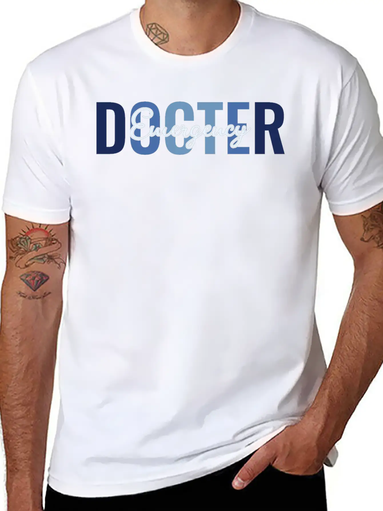 Emergency Doctor, ER Healthcare Professionals Breathable Soft Cotton T-Shirt – Timeless Casual Look