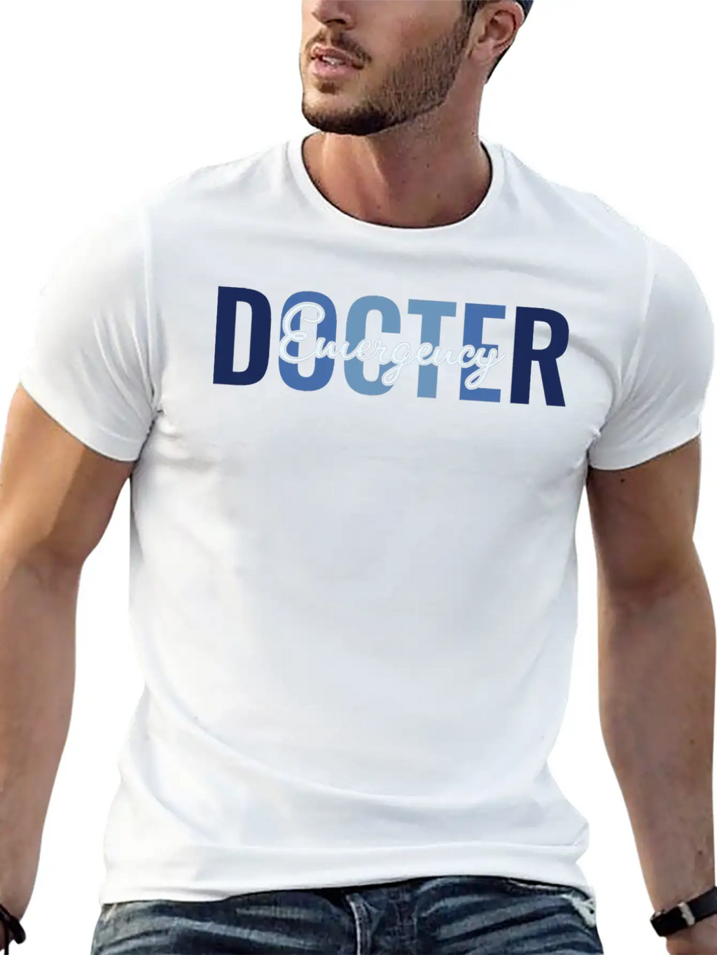 Emergency Doctor, ER Healthcare Professionals Breathable Soft Cotton T-Shirt – Timeless Casual Look