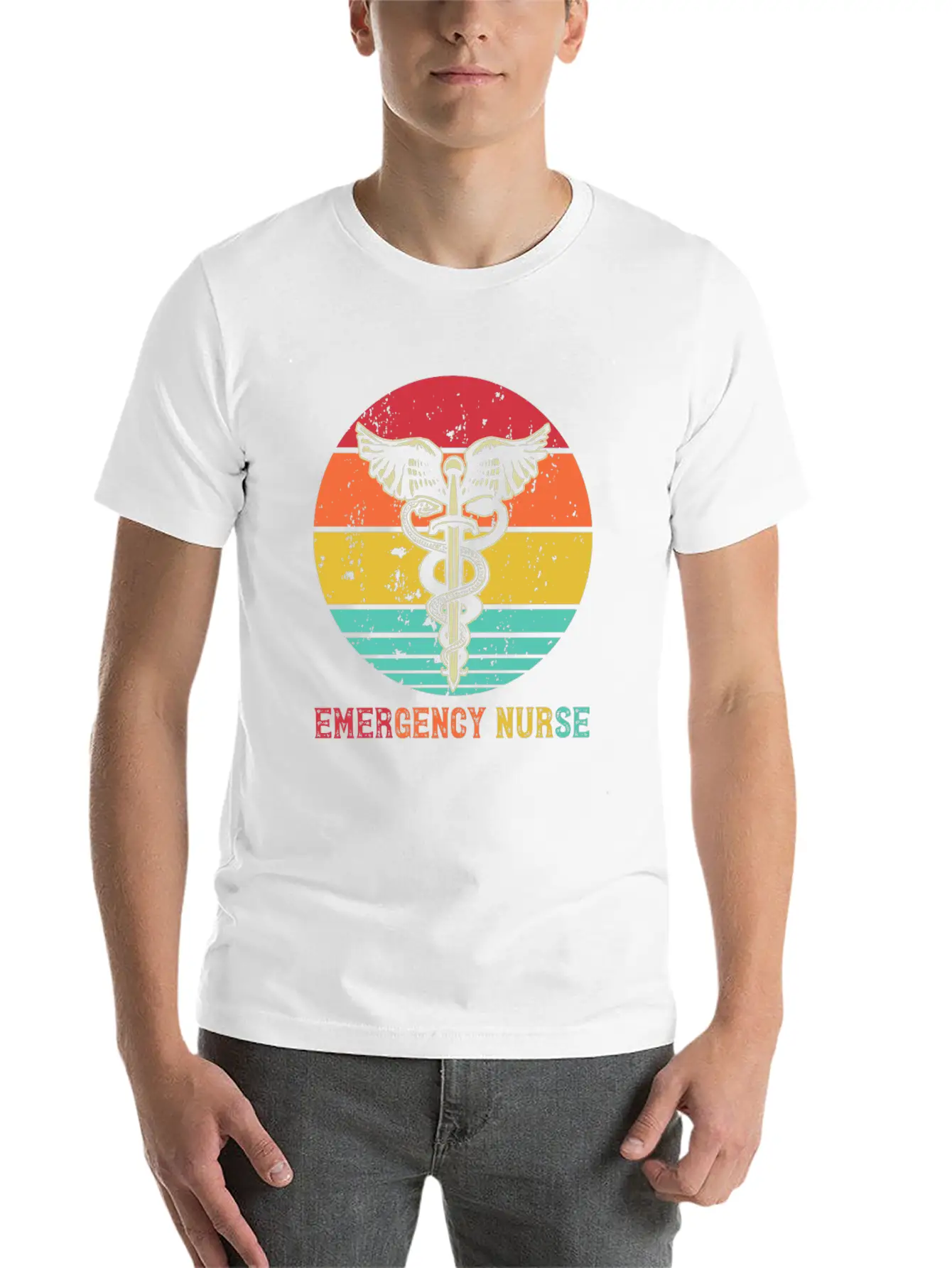 Emergency Nurse ER Nursing Nurse Life ER Nurse Unisex Short Sleeve Soft Cotton T-Shirt – Casual Everyday Wear