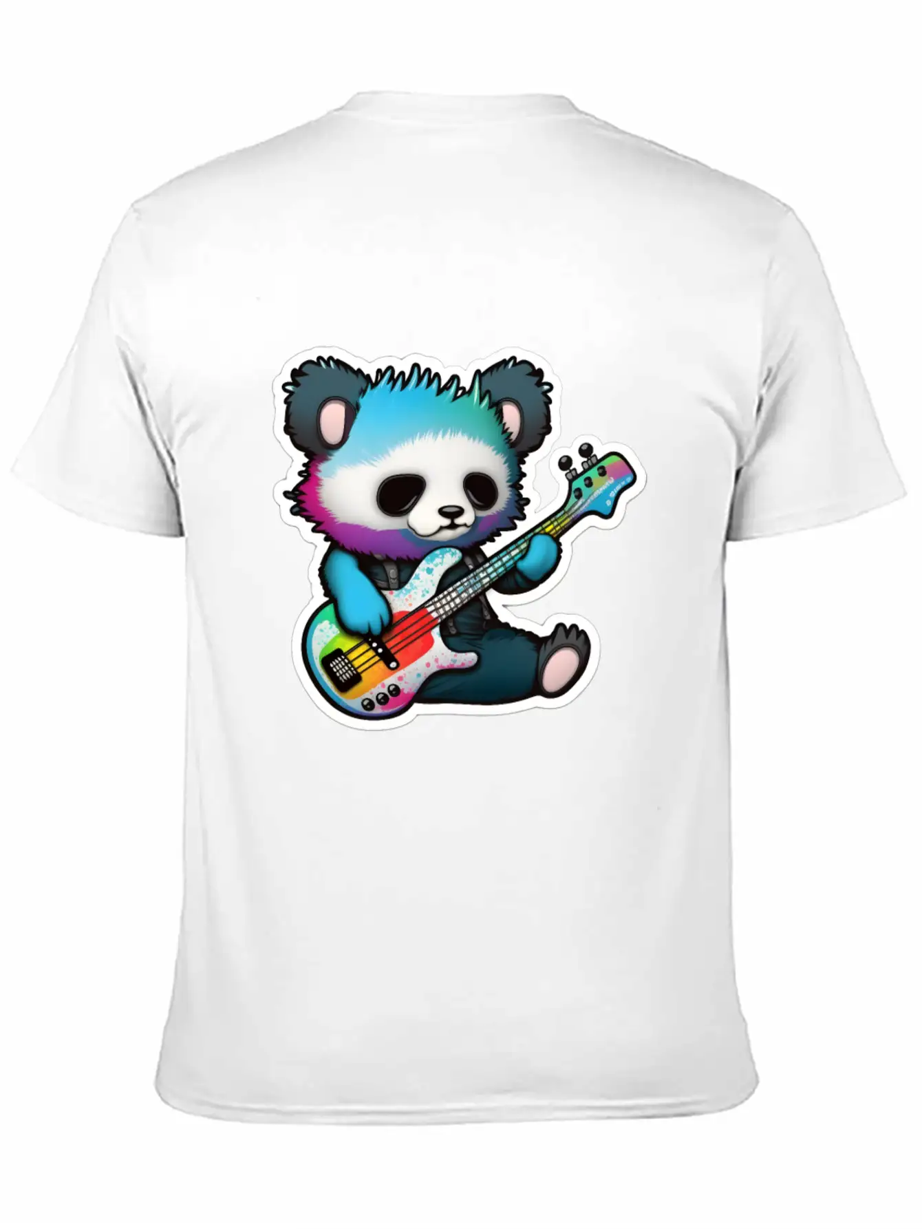 Emo Goth Panda Stickers- Goth Panda Stickers Casual Graphic T-Shirt – Simple And Comfortable Daily Wear