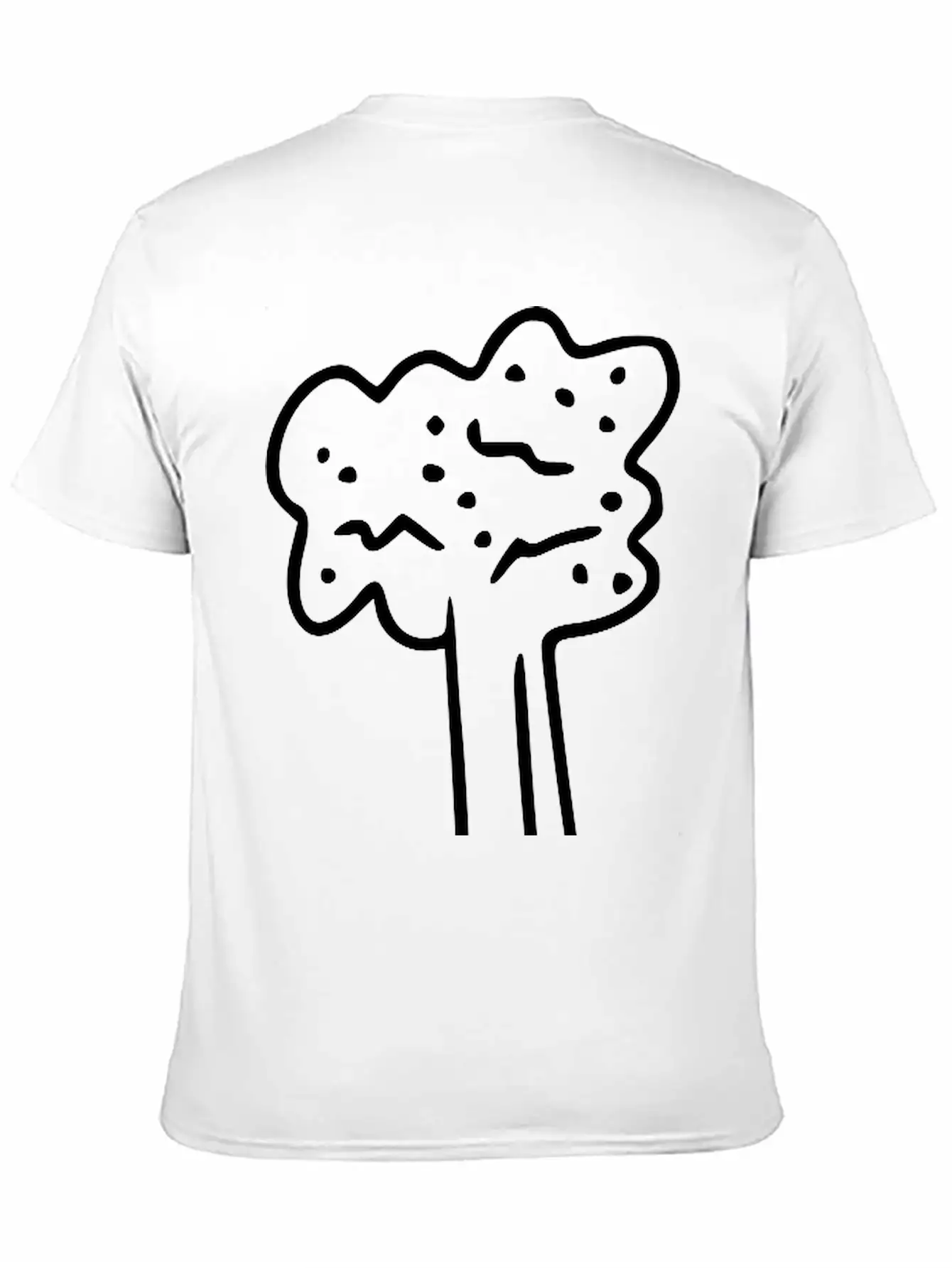 Emojis Sketch Celery Unisex Short Sleeve Soft Cotton T-Shirt – Casual Everyday Wear