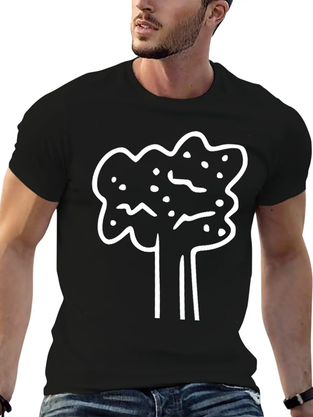 Emojis Sketch Celery Unisex Short Sleeve Soft Cotton T-Shirt – Casual Everyday Wear