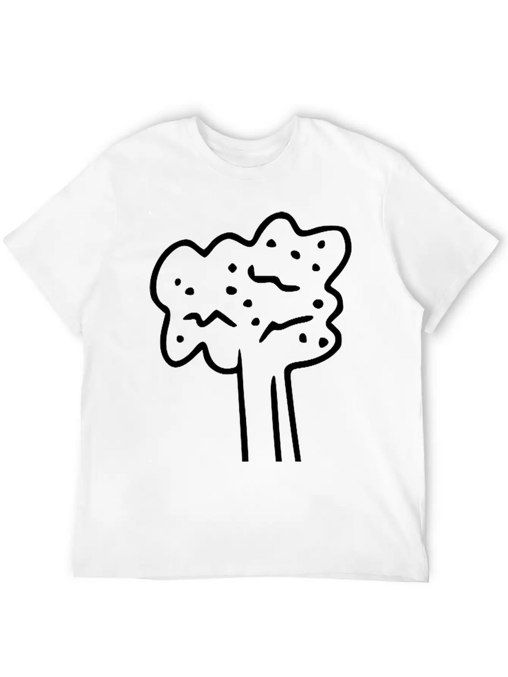 Emojis Sketch Celery Unisex Short Sleeve Soft Cotton T-Shirt – Casual Everyday Wear