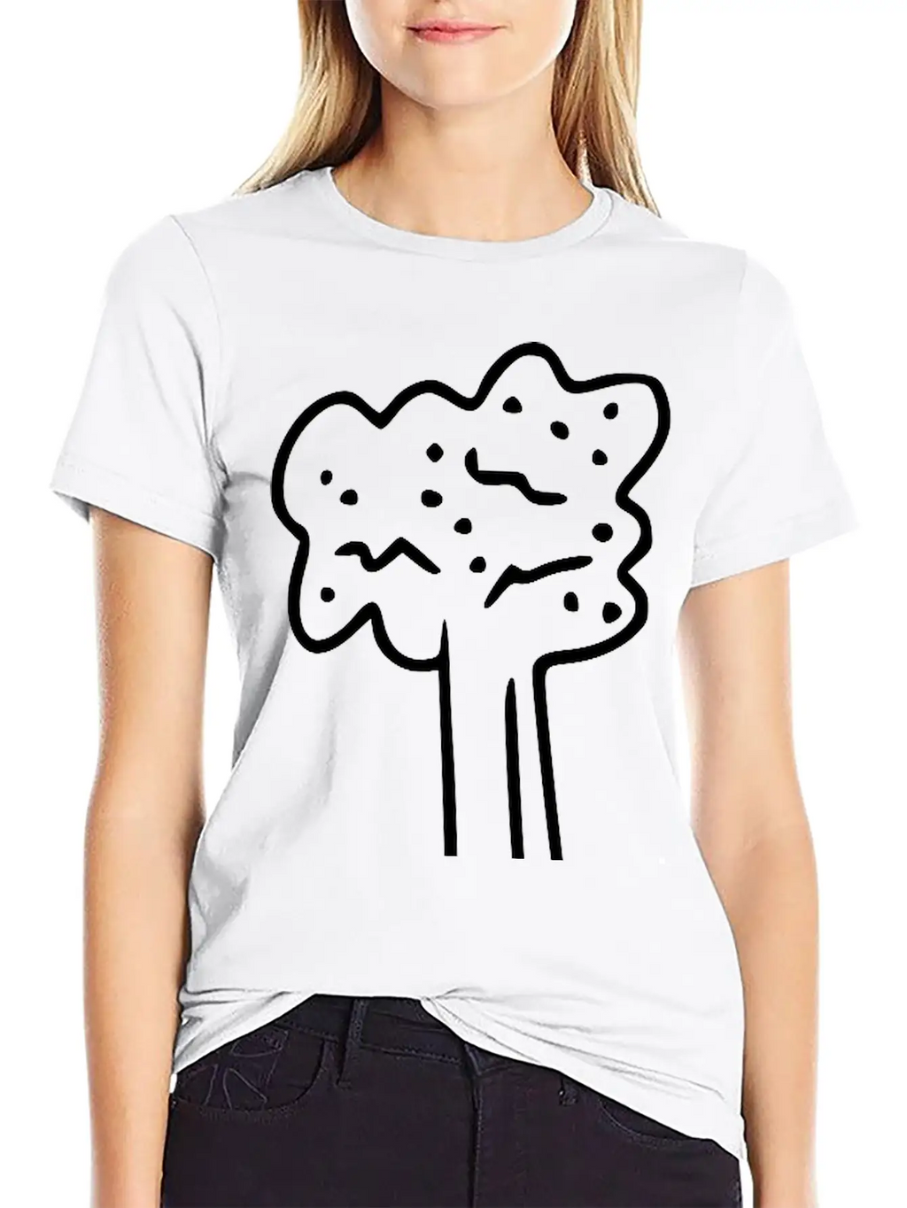 Emojis Sketch Celery Unisex Short Sleeve Soft Cotton T-Shirt – Casual Everyday Wear