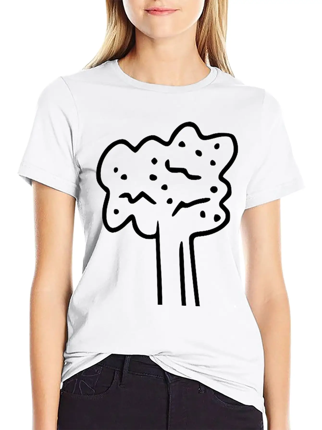 Emojis Sketch Celery Unisex Short Sleeve Soft Cotton T-Shirt – Casual Everyday Wear