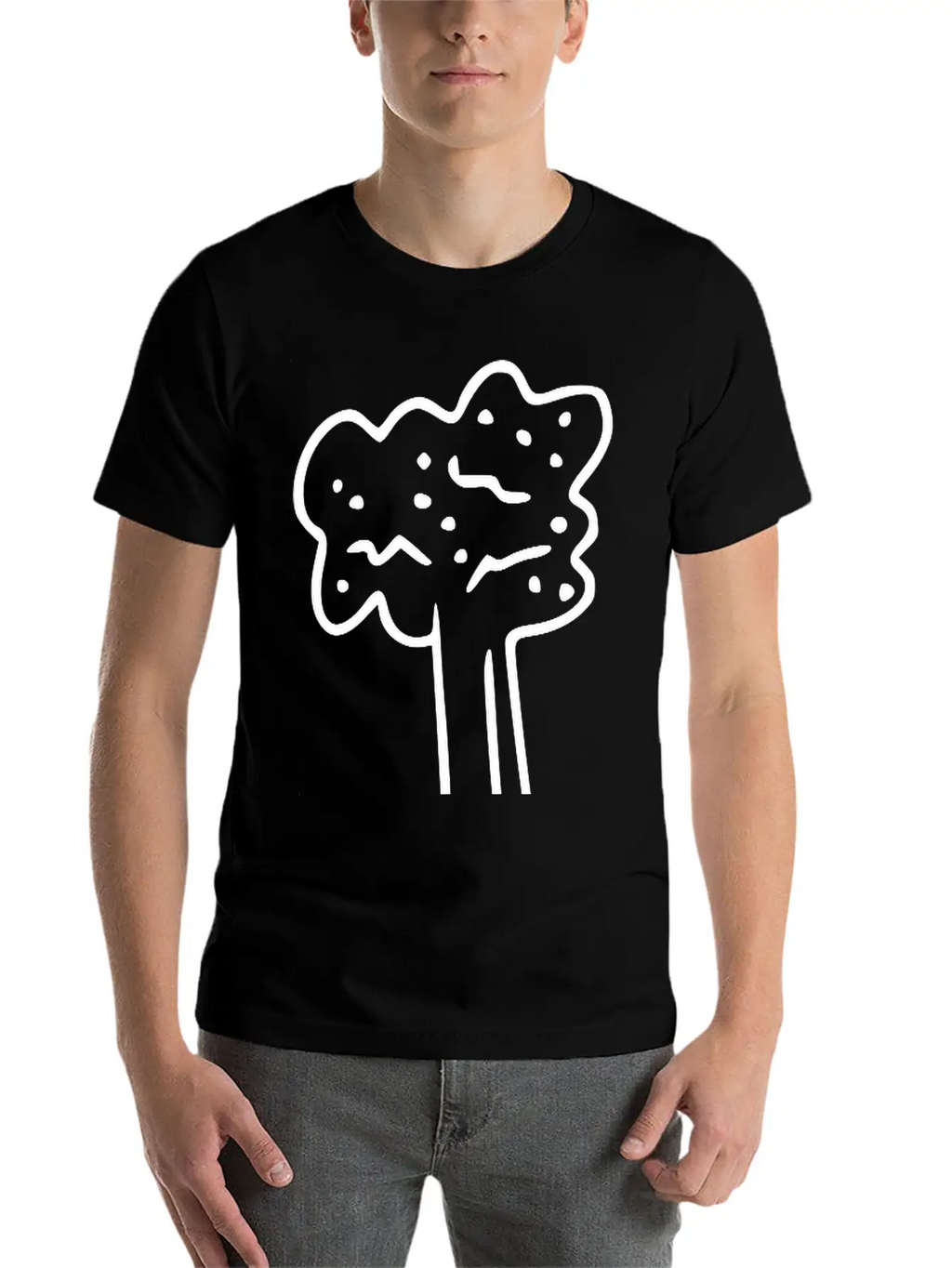 Emojis Sketch Celery Unisex Short Sleeve Soft Cotton T-Shirt – Casual Everyday Wear