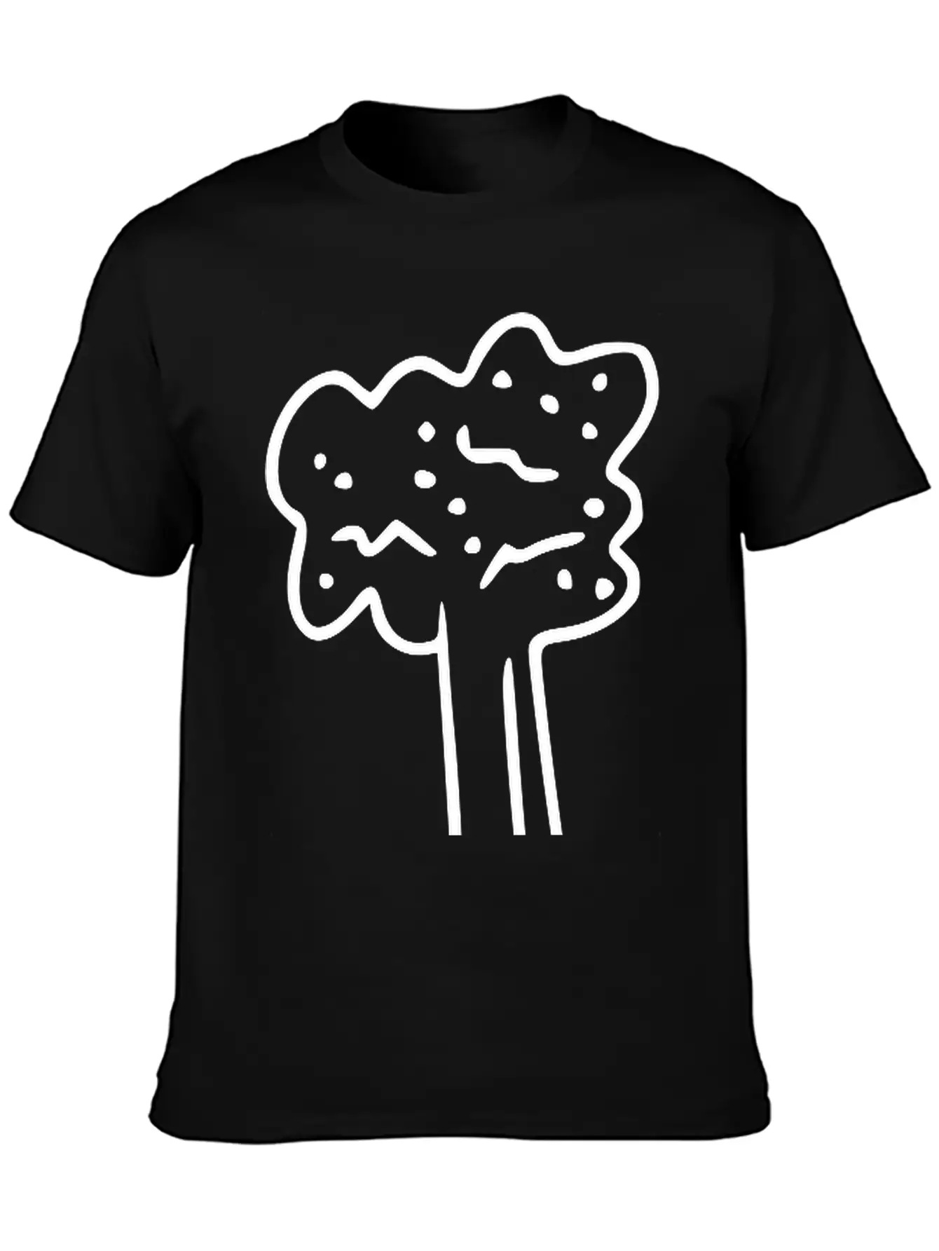 Emojis Sketch Celery Unisex Short Sleeve Soft Cotton T-Shirt – Casual Everyday Wear