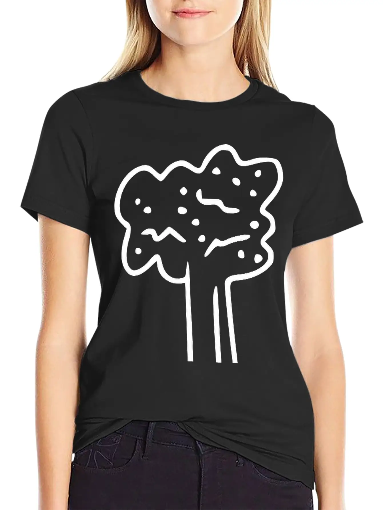 Emojis Sketch Celery Unisex Short Sleeve Soft Cotton T-Shirt – Casual Everyday Wear