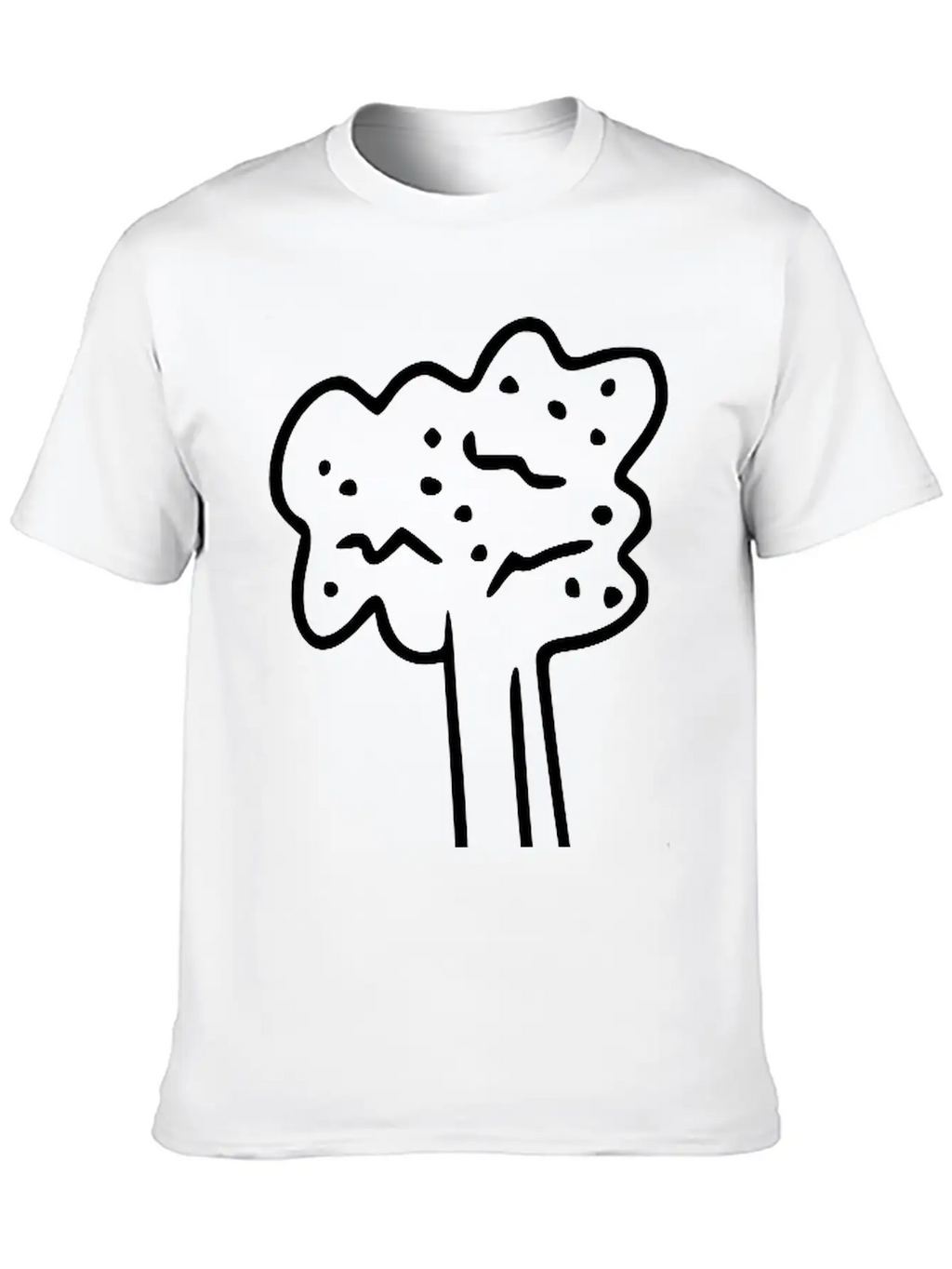 Emojis Sketch Celery Unisex Short Sleeve Soft Cotton T-Shirt – Casual Everyday Wear
