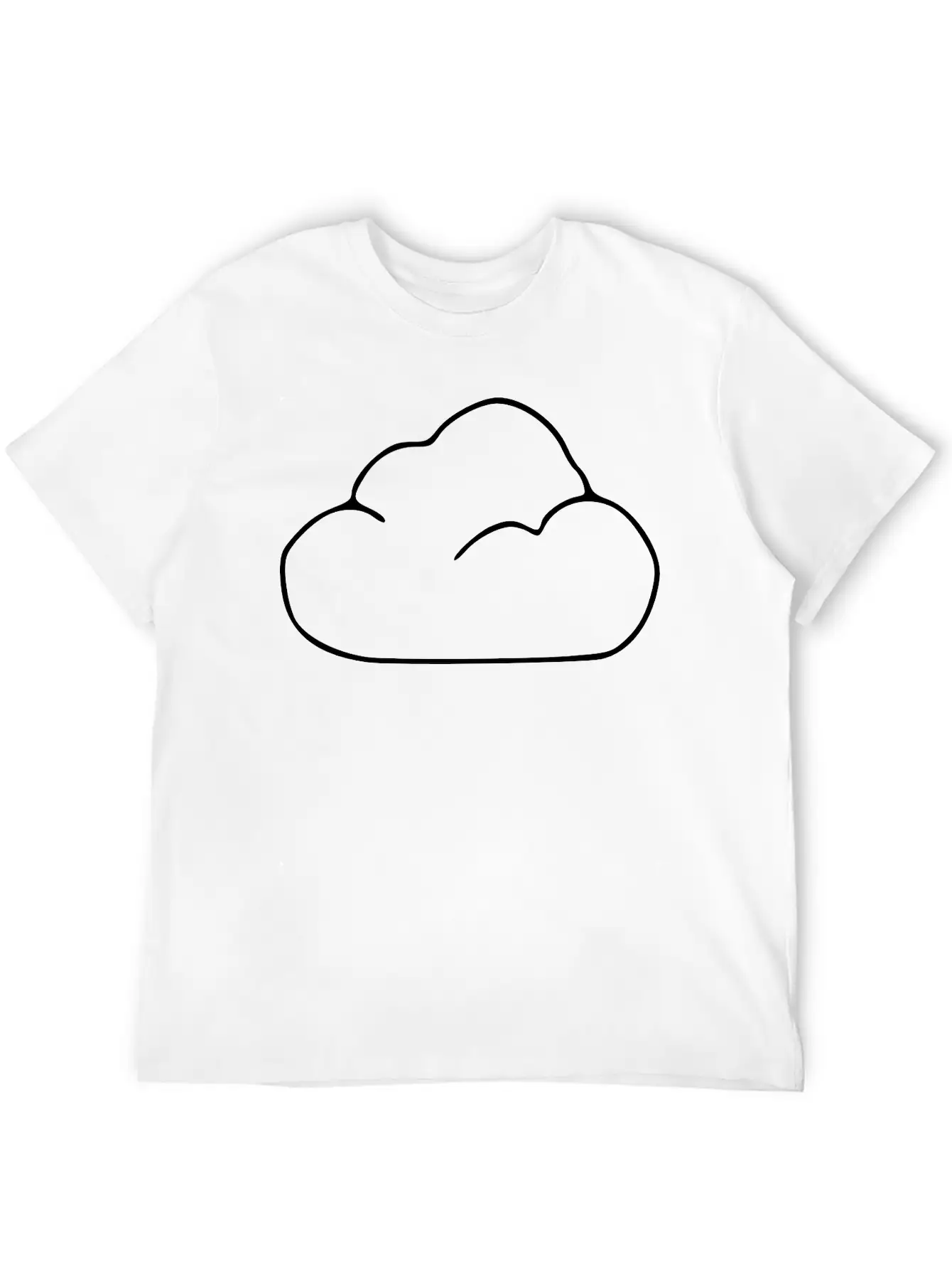 Emojis Sketch Cloud Breathable Graphic T-Shirt – Perfect For Casual Days