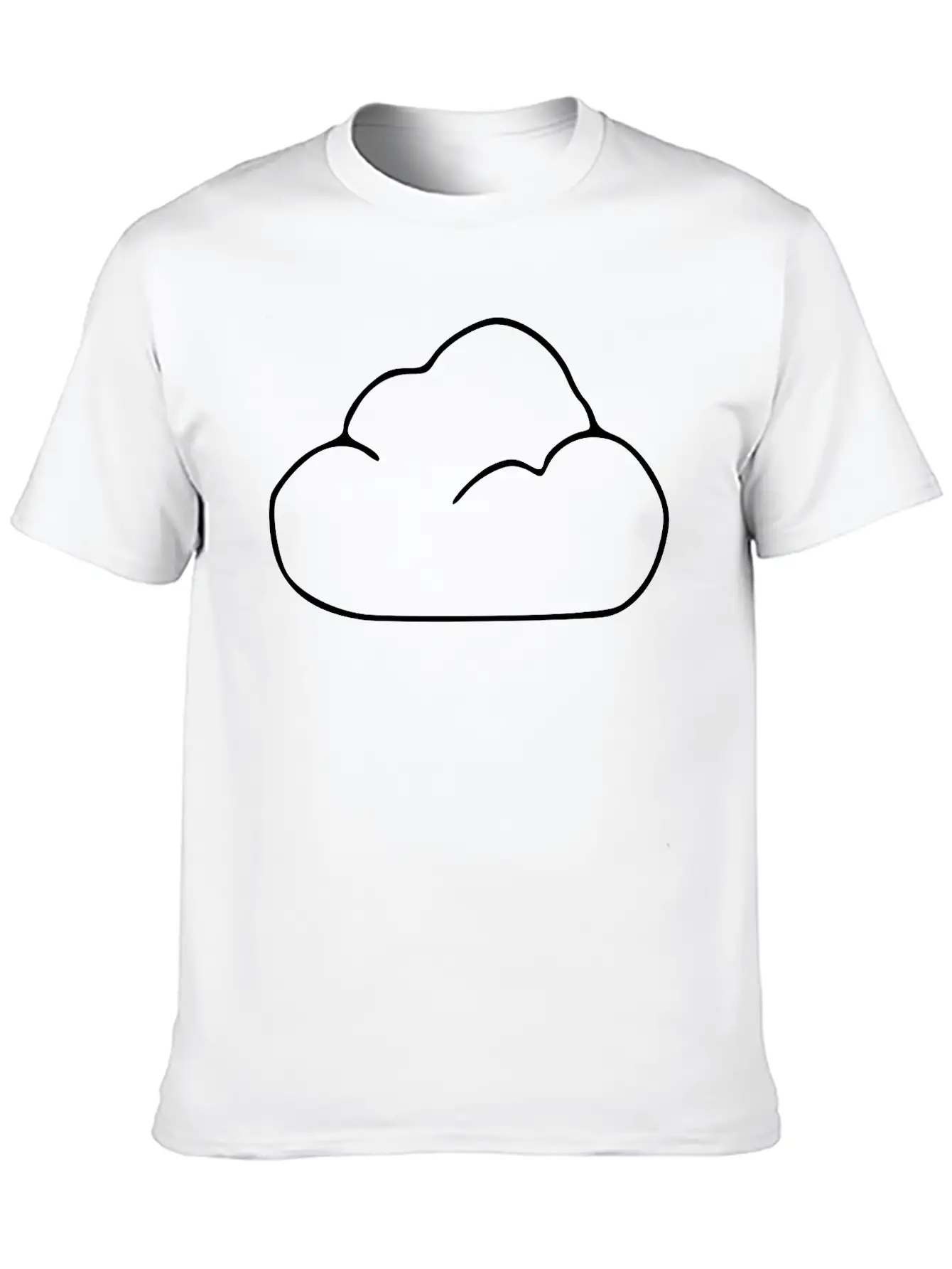 Emojis Sketch Cloud Breathable Graphic T-Shirt – Perfect For Casual Days