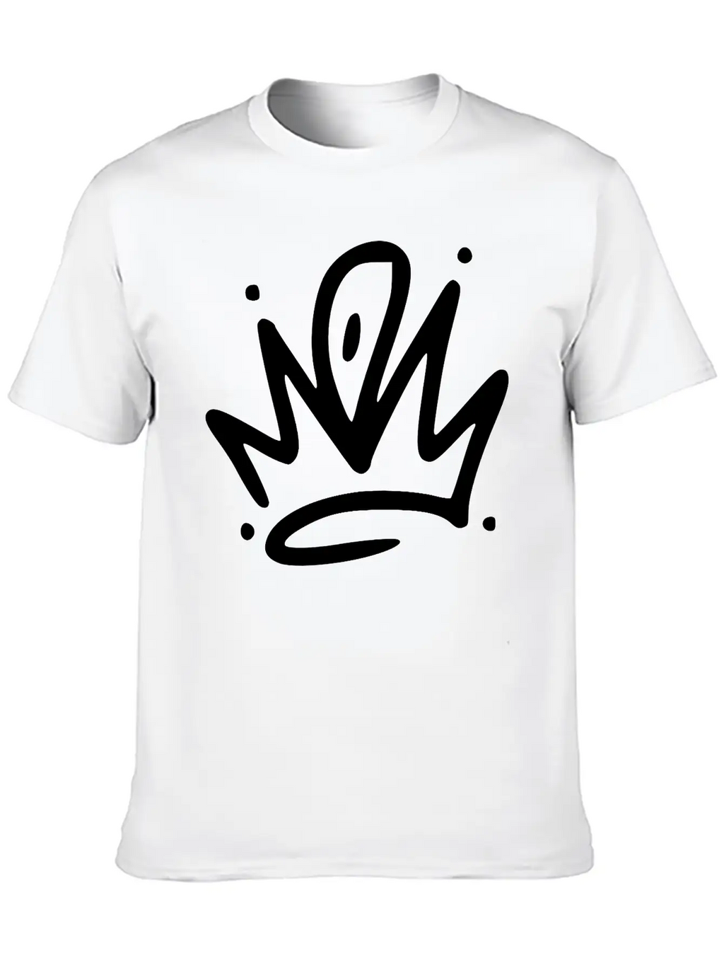 Emojis Sketch Crown Breathable Graphic T-Shirt – Perfect For Casual Days