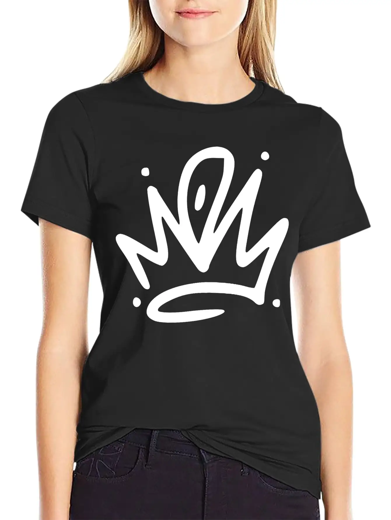 Emojis Sketch Crown Breathable Graphic T-Shirt – Perfect For Casual Days