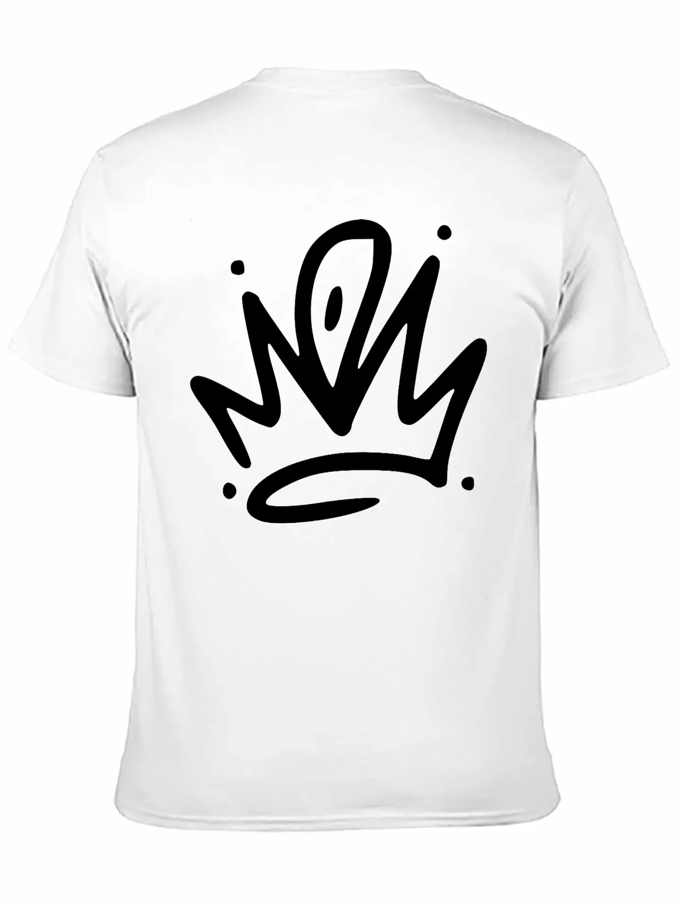 Emojis Sketch Crown Breathable Graphic T-Shirt – Perfect For Casual Days