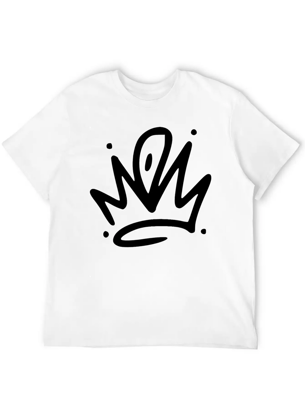 Emojis Sketch Crown Breathable Graphic T-Shirt – Perfect For Casual Days