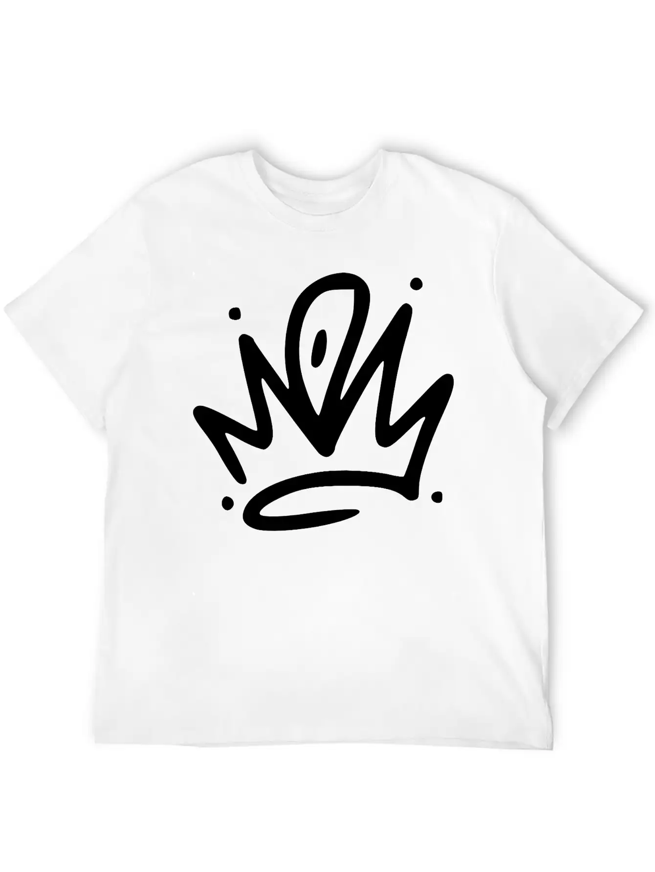 Emojis Sketch Crown Breathable Graphic T-Shirt – Perfect For Casual Days