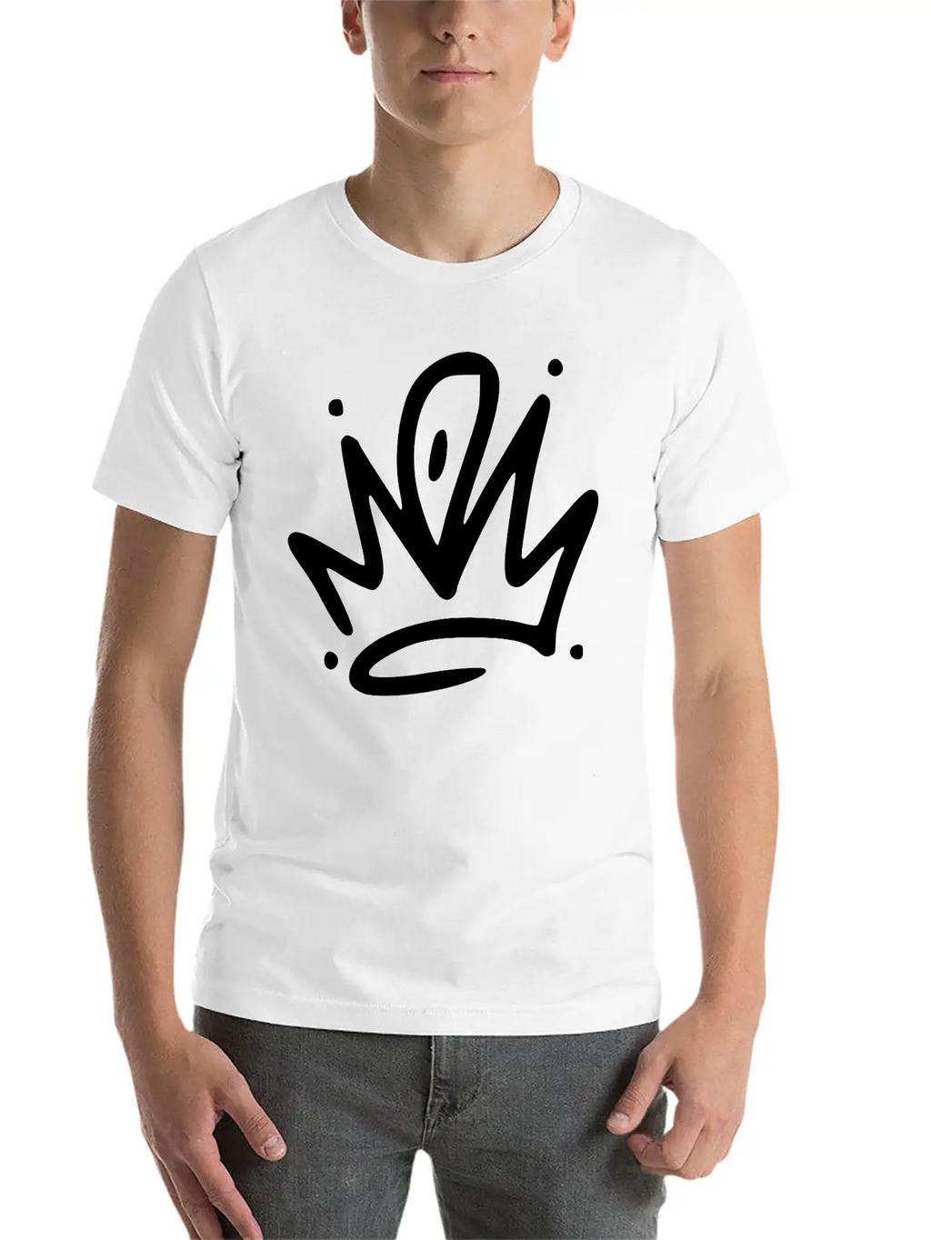 Emojis Sketch Crown Breathable Graphic T-Shirt – Perfect For Casual Days