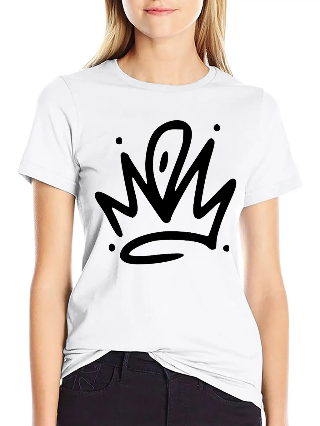 Emojis Sketch Crown Breathable Graphic T-Shirt – Perfect For Casual Days