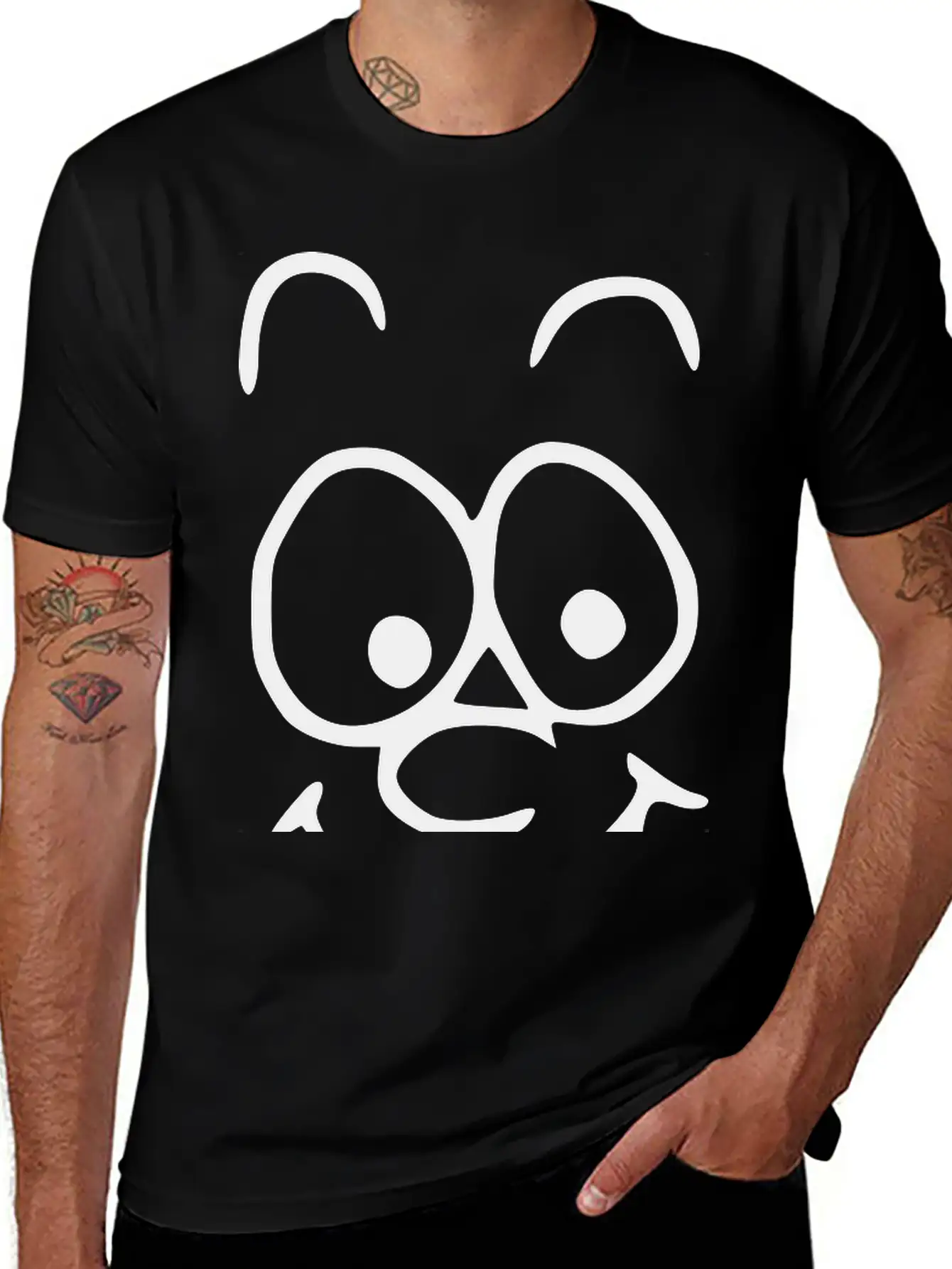 Emojis Sketch Happy Happiness Breathable Soft Cotton T-Shirt – Timeless Casual Look