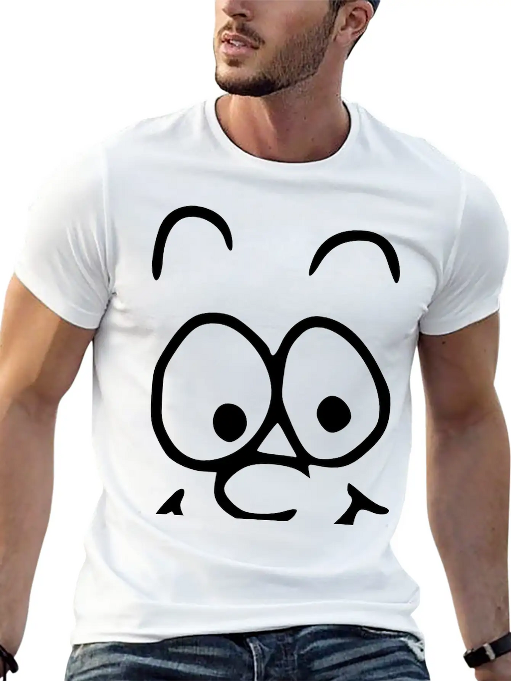 Emojis Sketch Happy Happiness Breathable Soft Cotton T-Shirt – Timeless Casual Look