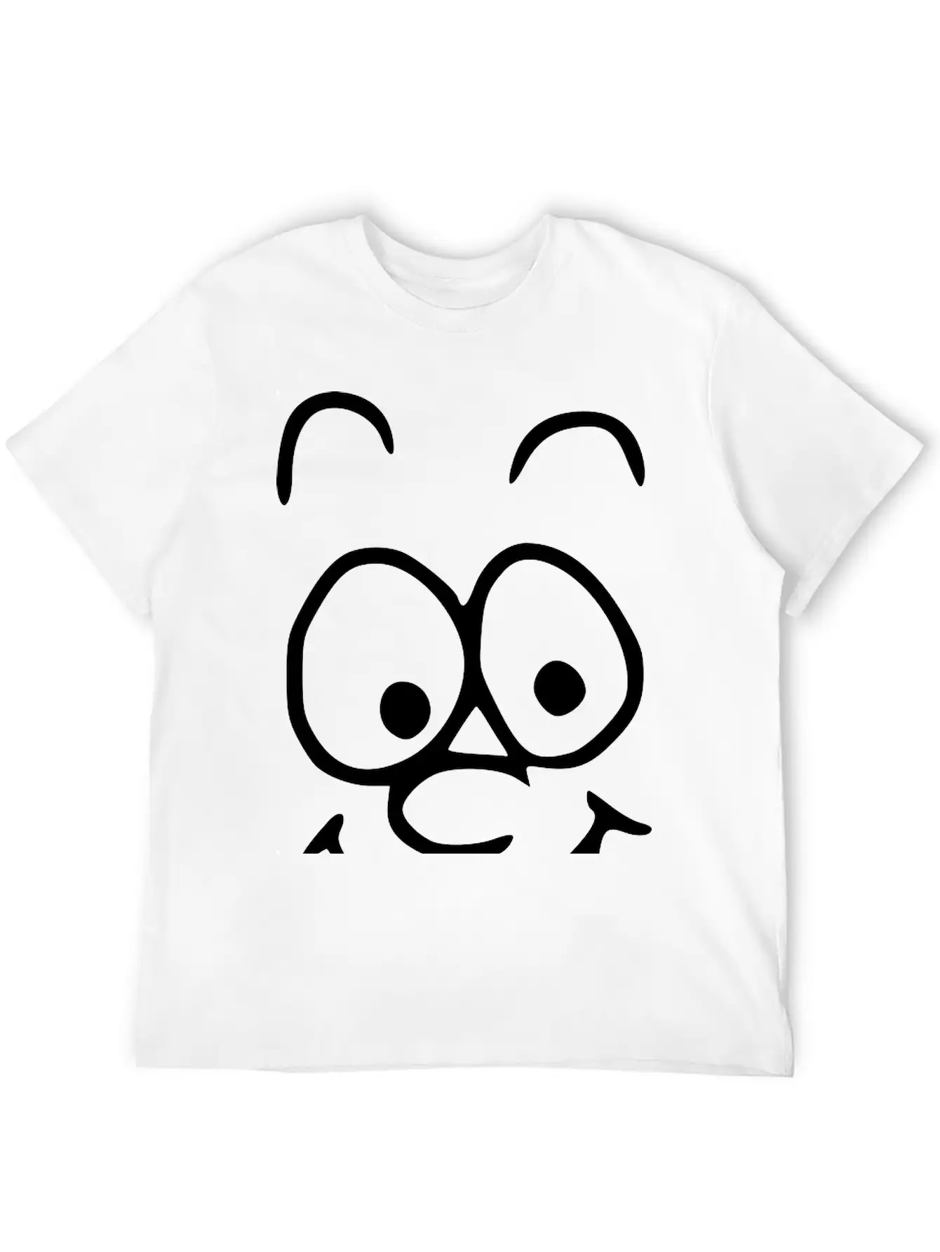 Emojis Sketch Happy Happiness Breathable Soft Cotton T-Shirt – Timeless Casual Look