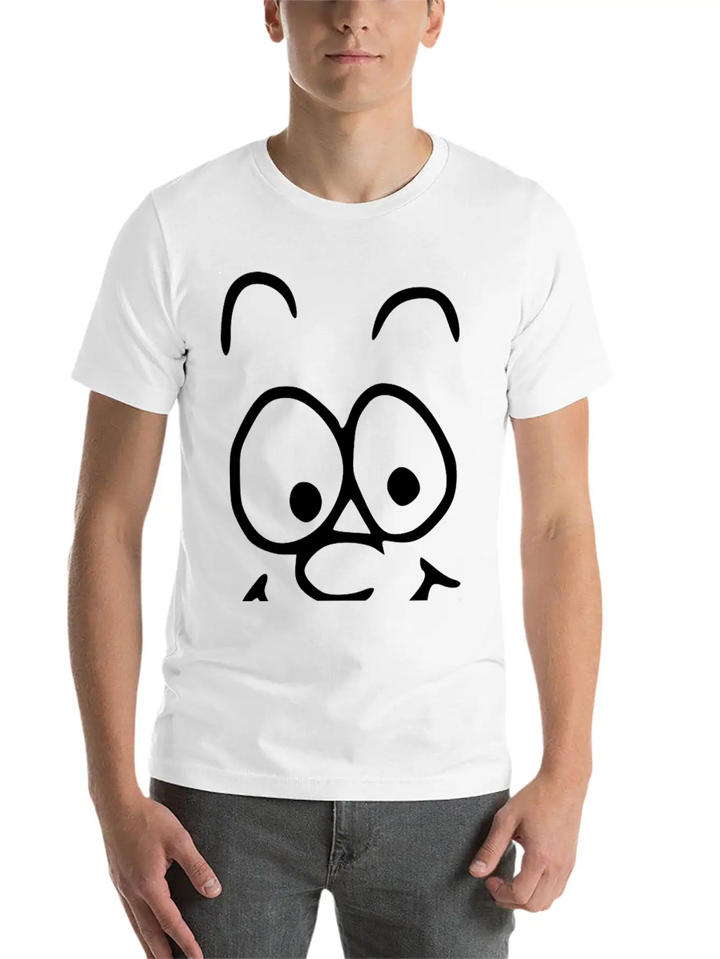 Emojis Sketch Happy Happiness Breathable Soft Cotton T-Shirt – Timeless Casual Look