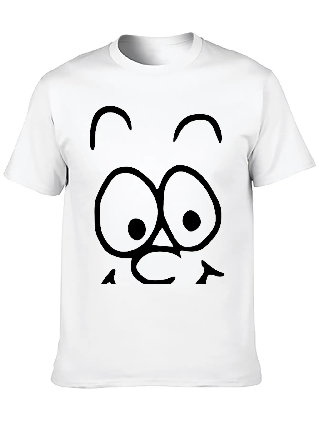 Emojis Sketch Happy Happiness Breathable Soft Cotton T-Shirt – Timeless Casual Look