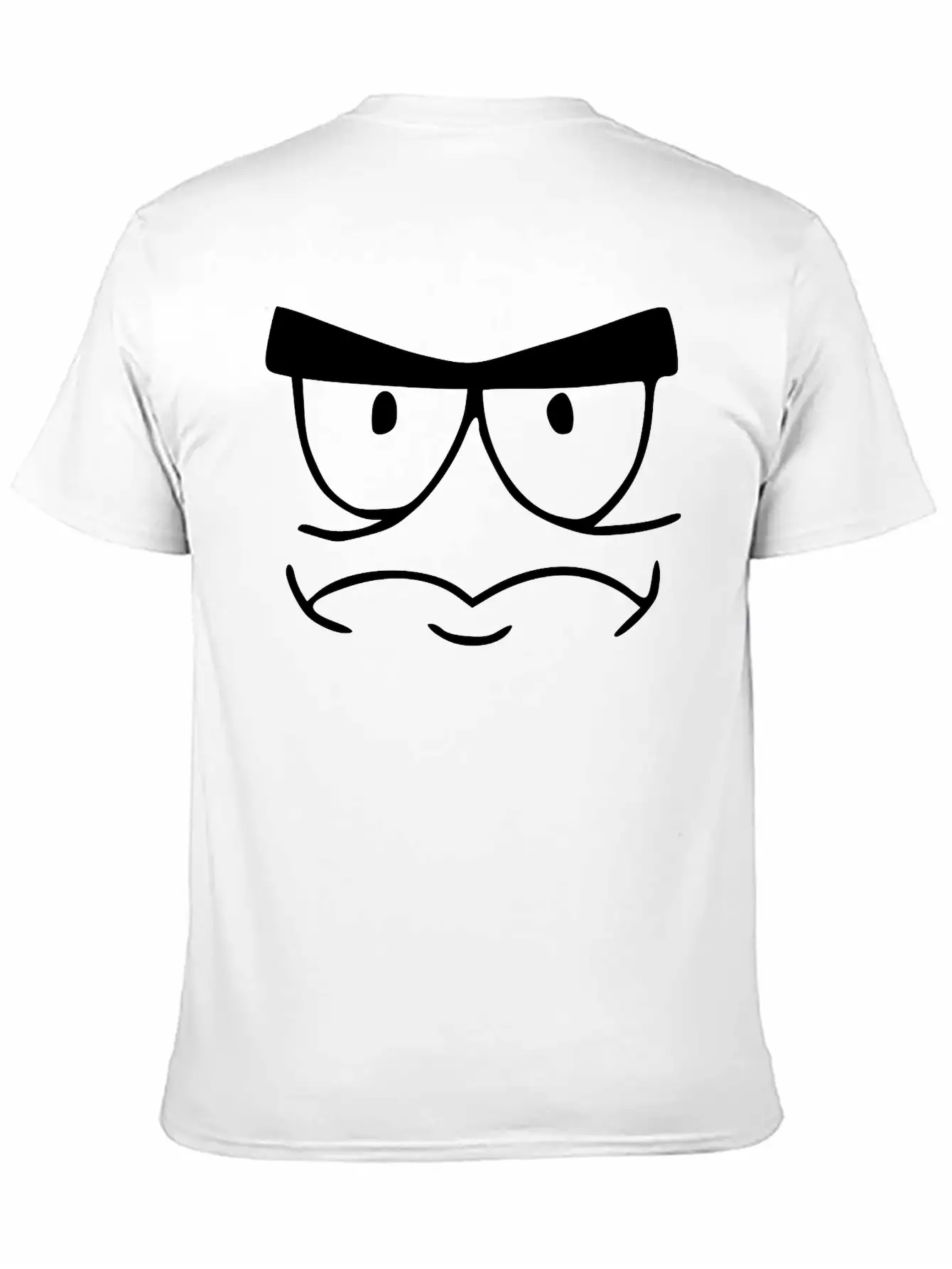 Emojis Sketch Tense Unisex Short Sleeve Soft Cotton T-Shirt – Casual Everyday Wear