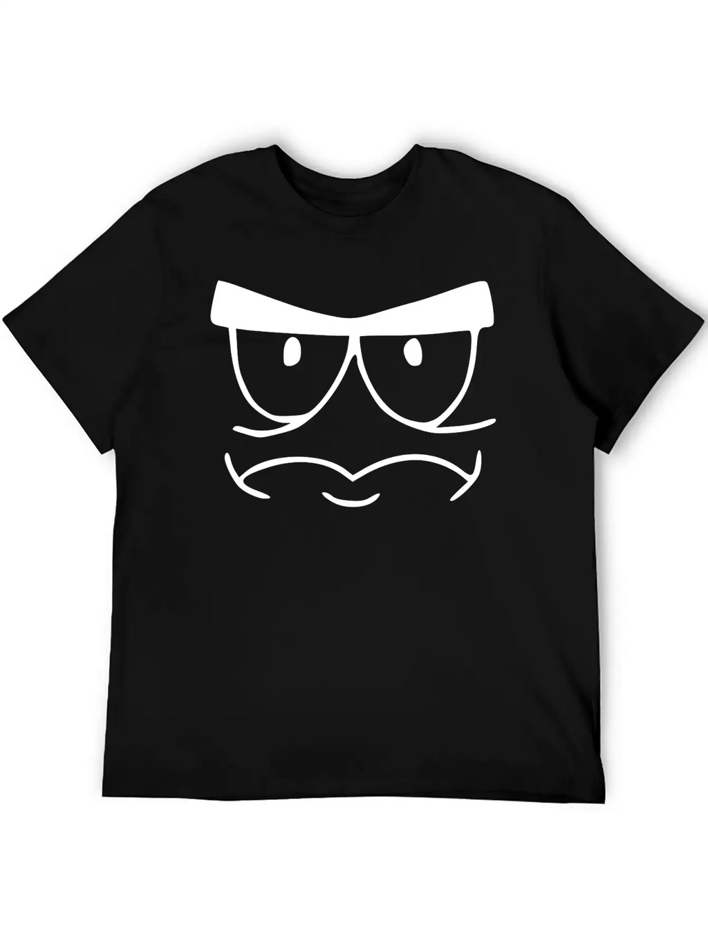 Emojis Sketch Tense Unisex Short Sleeve Soft Cotton T-Shirt – Casual Everyday Wear