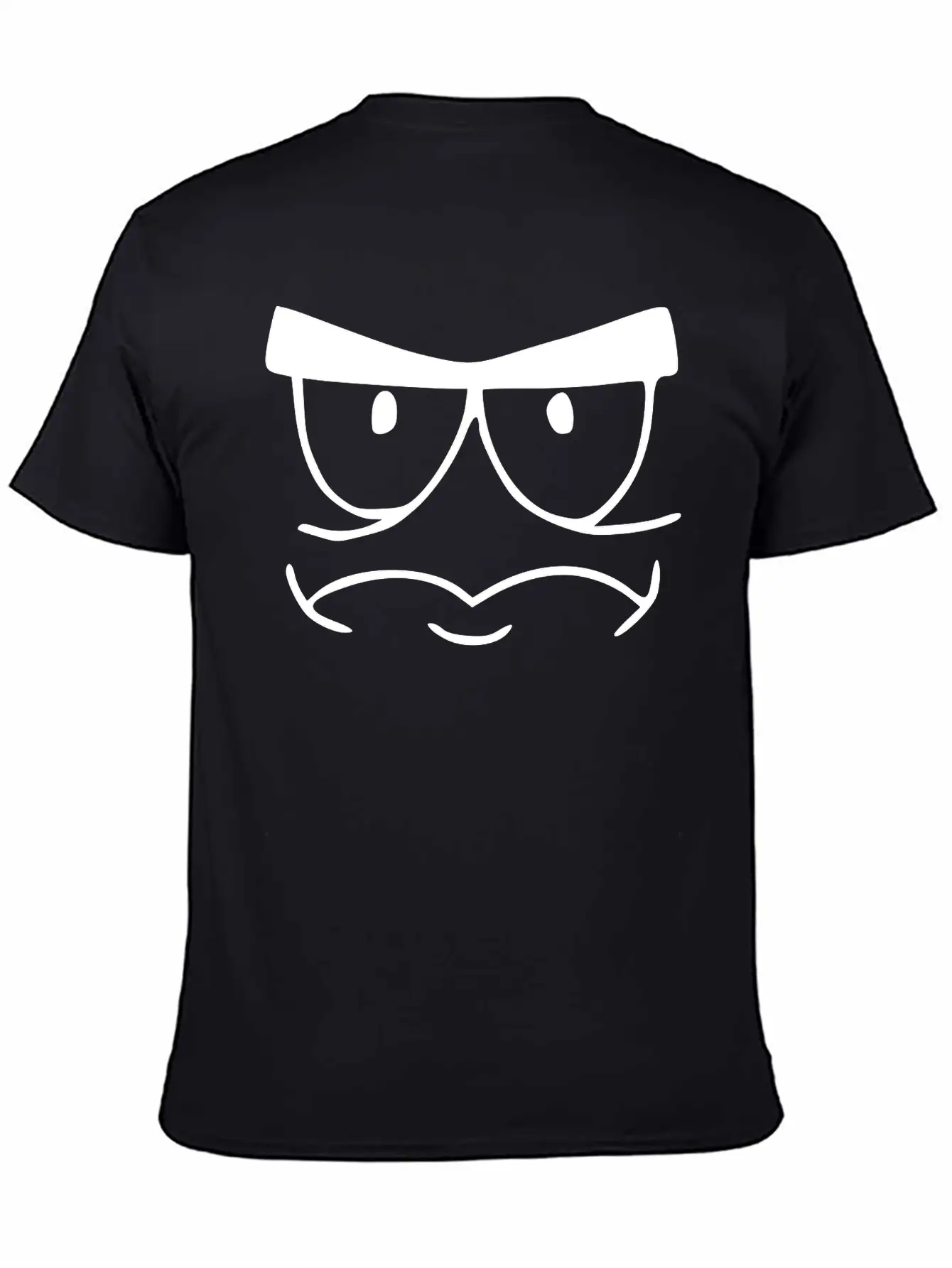 Emojis Sketch Tense Unisex Short Sleeve Soft Cotton T-Shirt – Casual Everyday Wear
