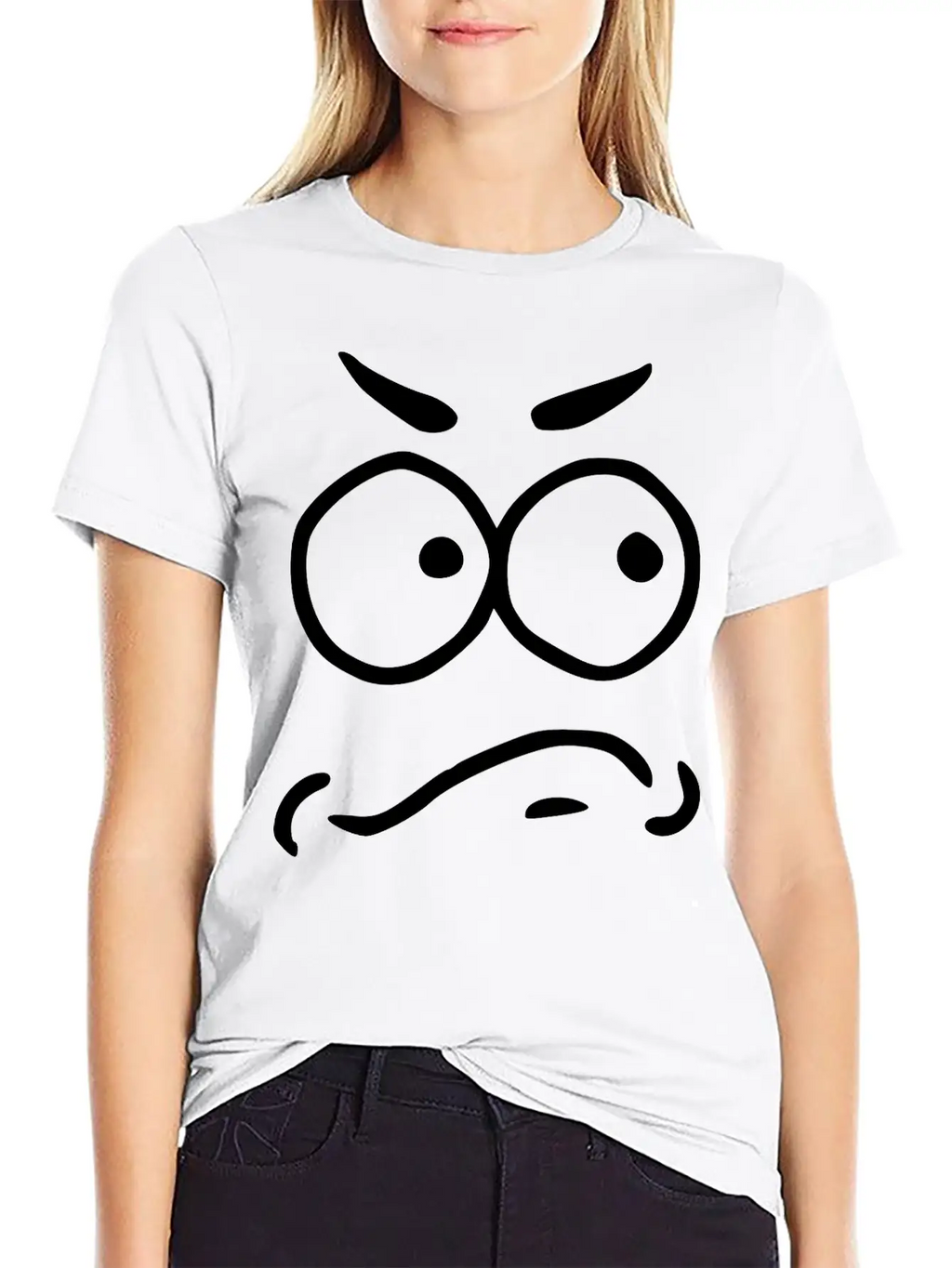 Emojis Sketch Unsecure Insecure Unisex Casual T-Shirt – Clean Design For Daily Comfort