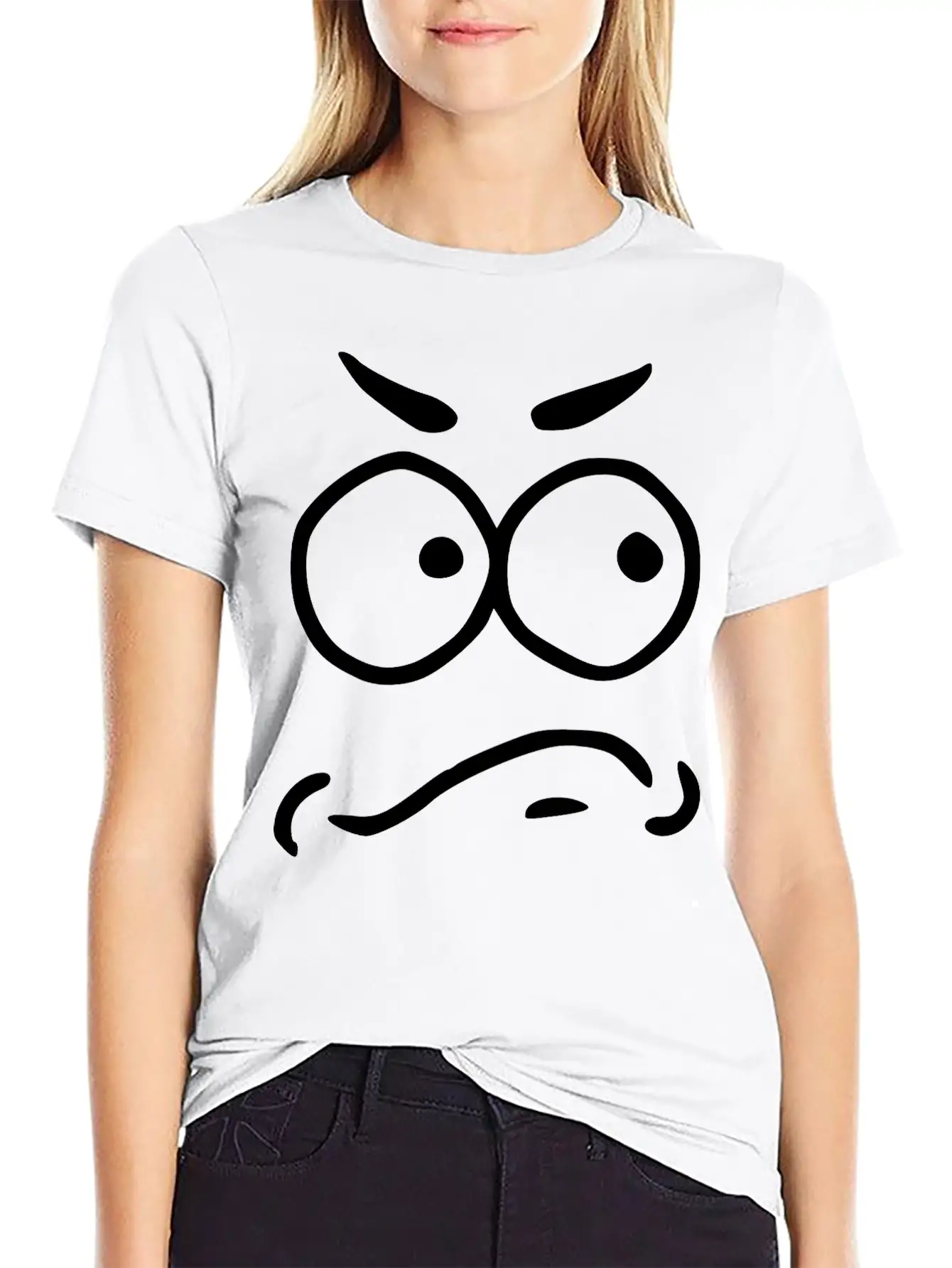 Emojis Sketch Unsecure Insecure Unisex Casual T-Shirt – Clean Design For Daily Comfort