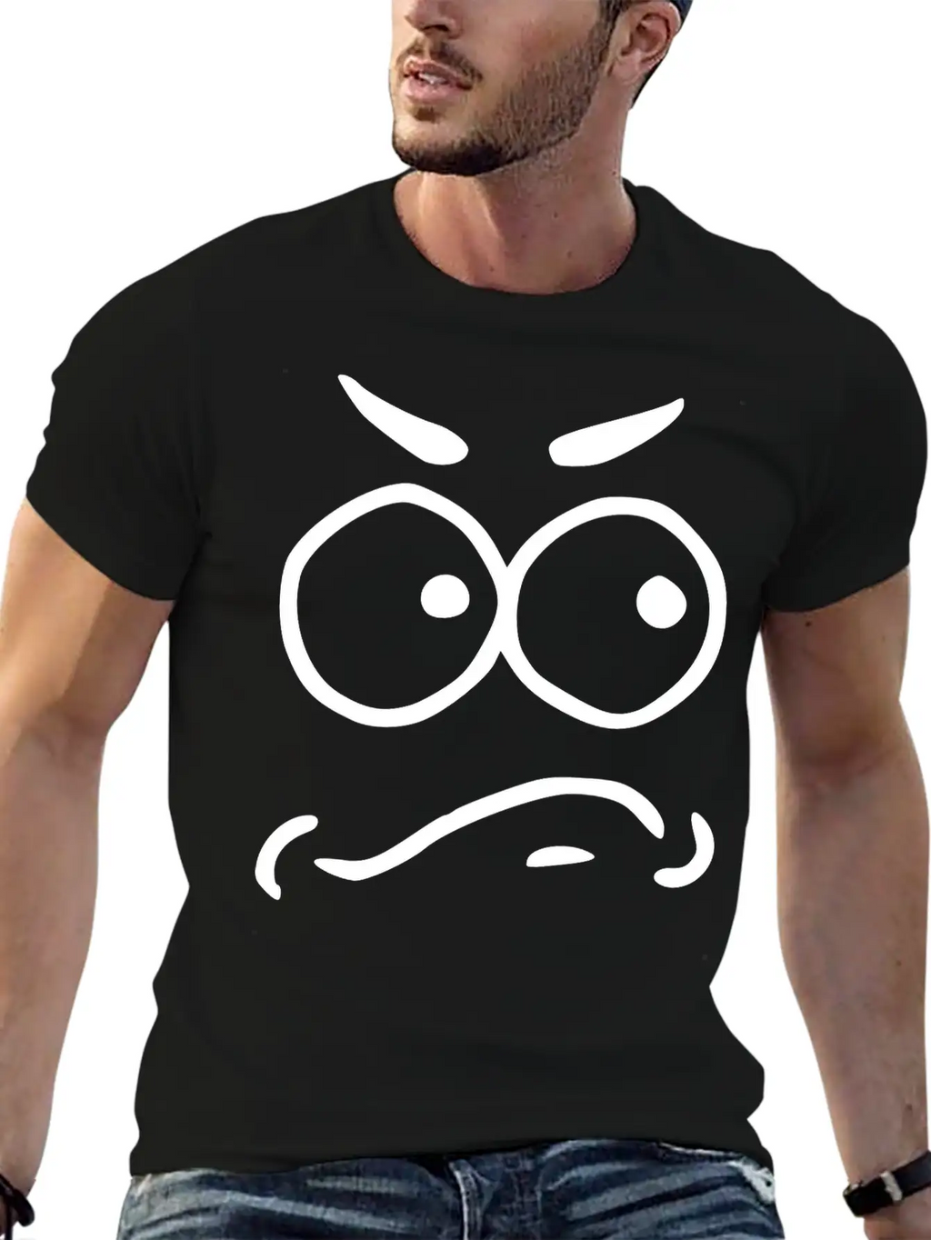 Emojis Sketch Unsecure Insecure Unisex Casual T-Shirt – Clean Design For Daily Comfort