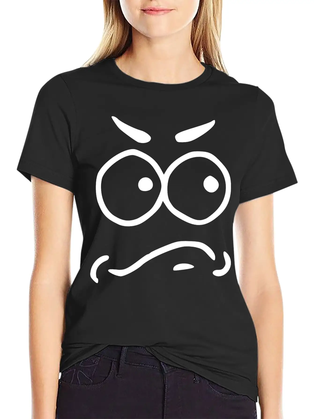 Emojis Sketch Unsecure Insecure Unisex Casual T-Shirt – Clean Design For Daily Comfort