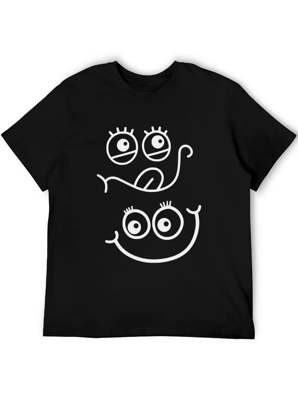 Emoticon Feeling Faces Comic Funny Unisex Casual T-Shirt – Clean Design For Daily Comfort