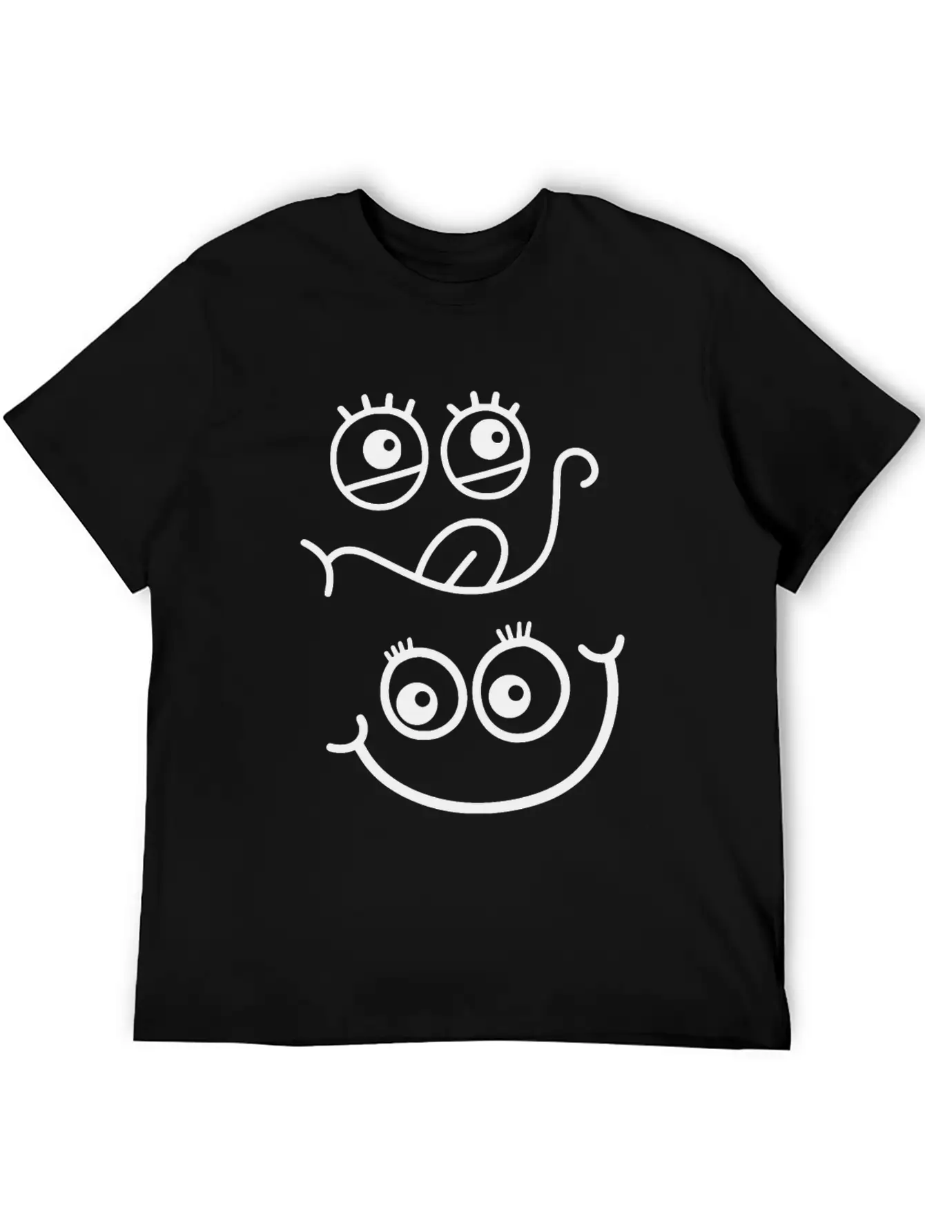 Emoticon Feeling Faces Comic Funny Unisex Casual T-Shirt – Clean Design For Daily Comfort