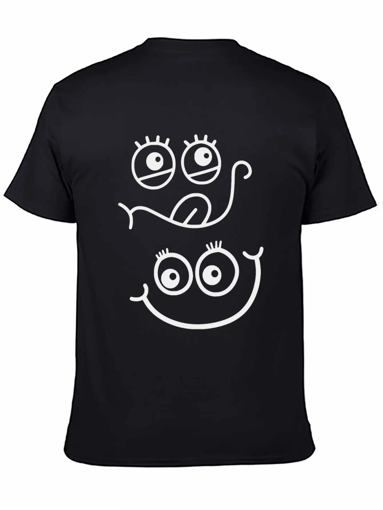 Emoticon Feeling Faces Comic Funny Unisex Casual T-Shirt – Clean Design For Daily Comfort
