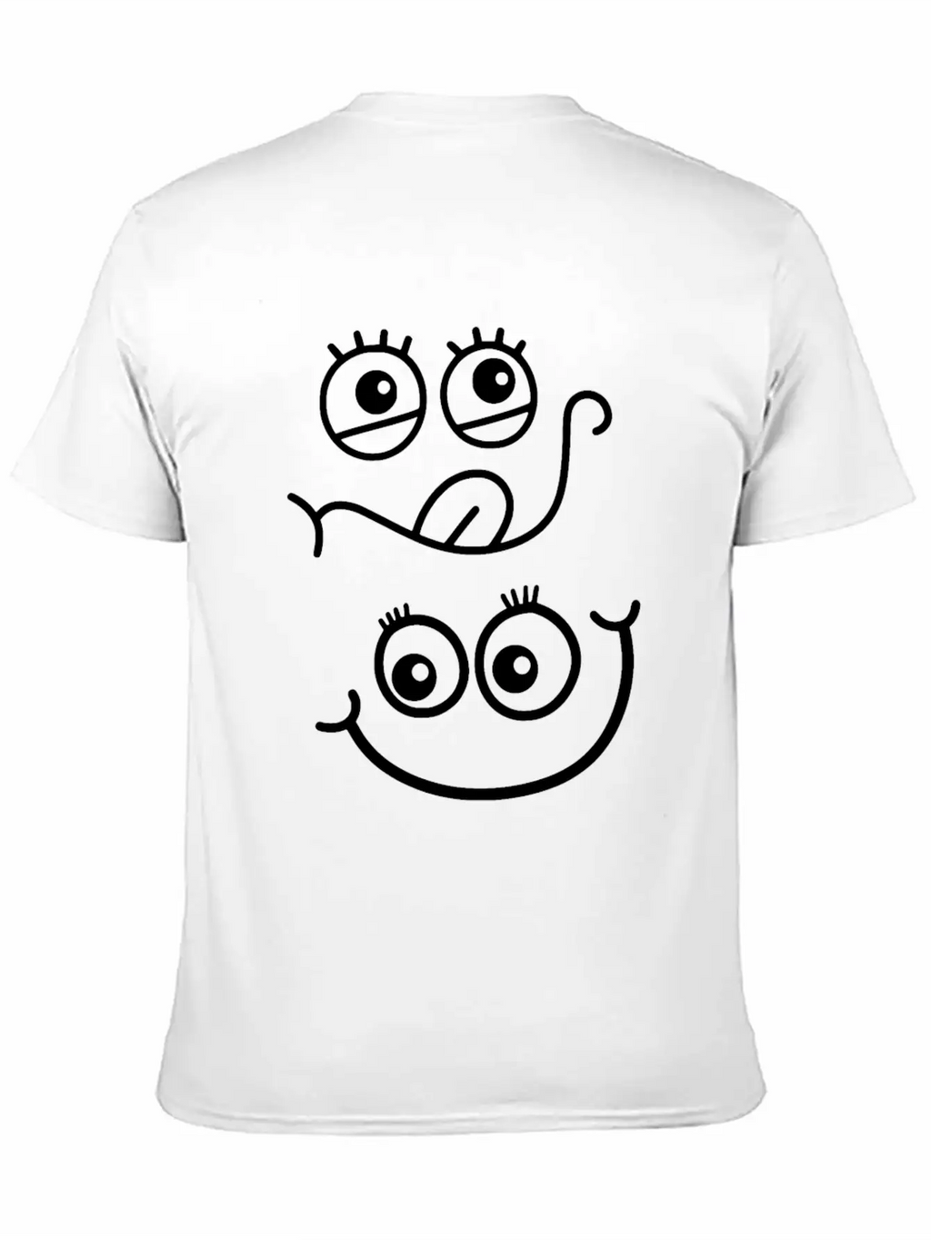 Emoticon Feeling Faces Comic Funny Unisex Casual T-Shirt – Clean Design For Daily Comfort