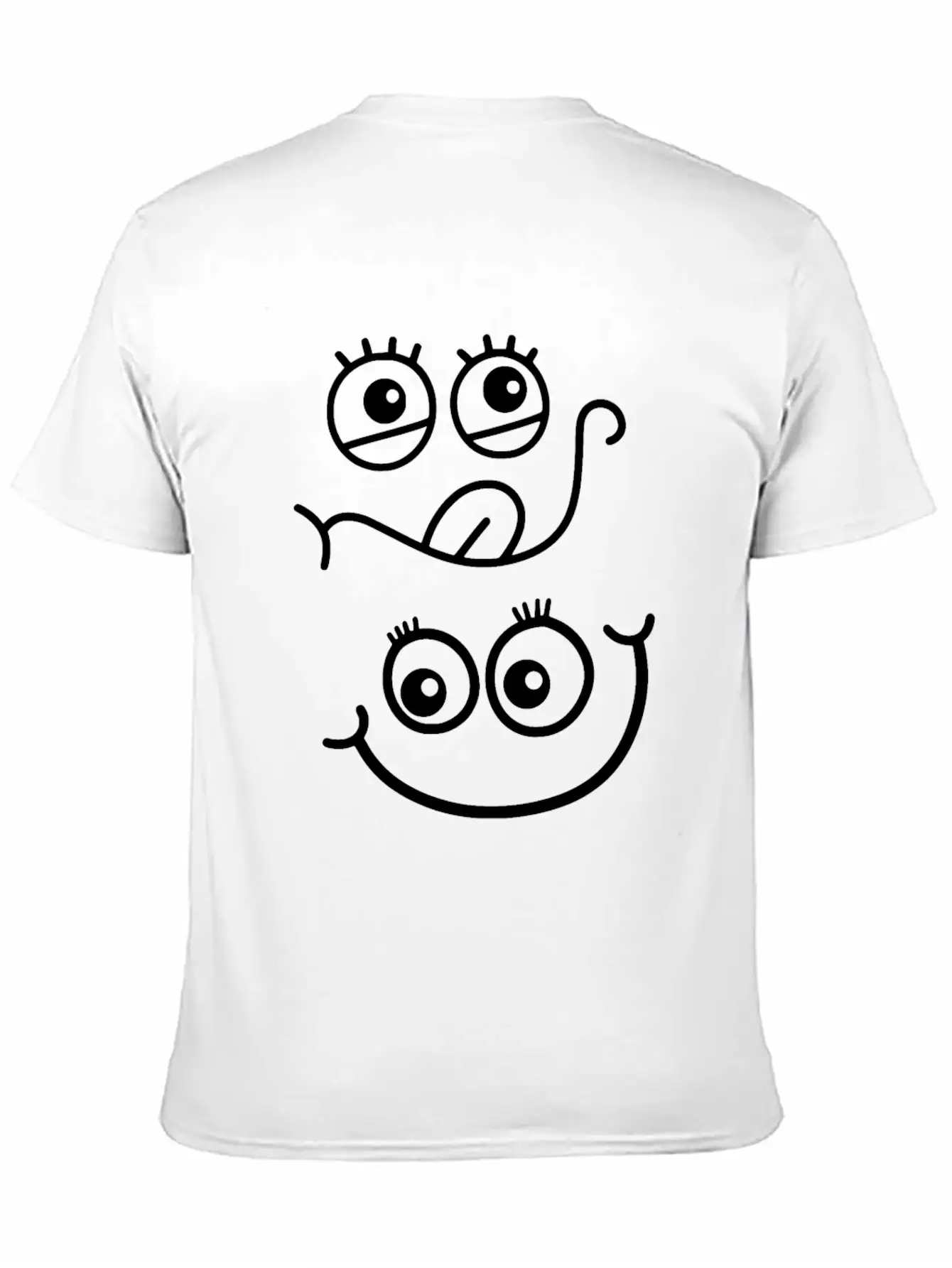 Emoticon Feeling Faces Comic Funny Unisex Casual T-Shirt – Clean Design For Daily Comfort