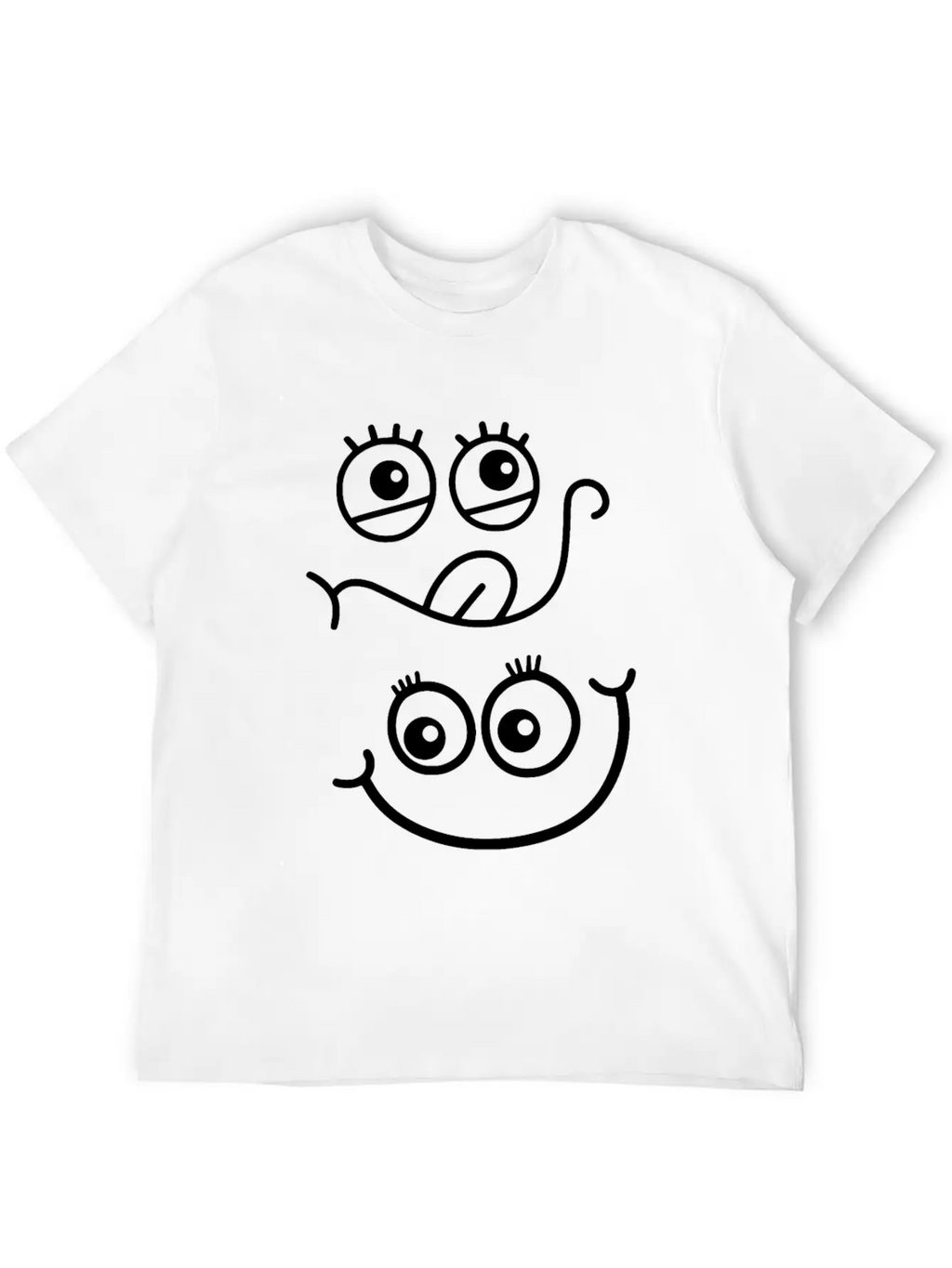 Emoticon Feeling Faces Comic Funny Unisex Casual T-Shirt – Clean Design For Daily Comfort