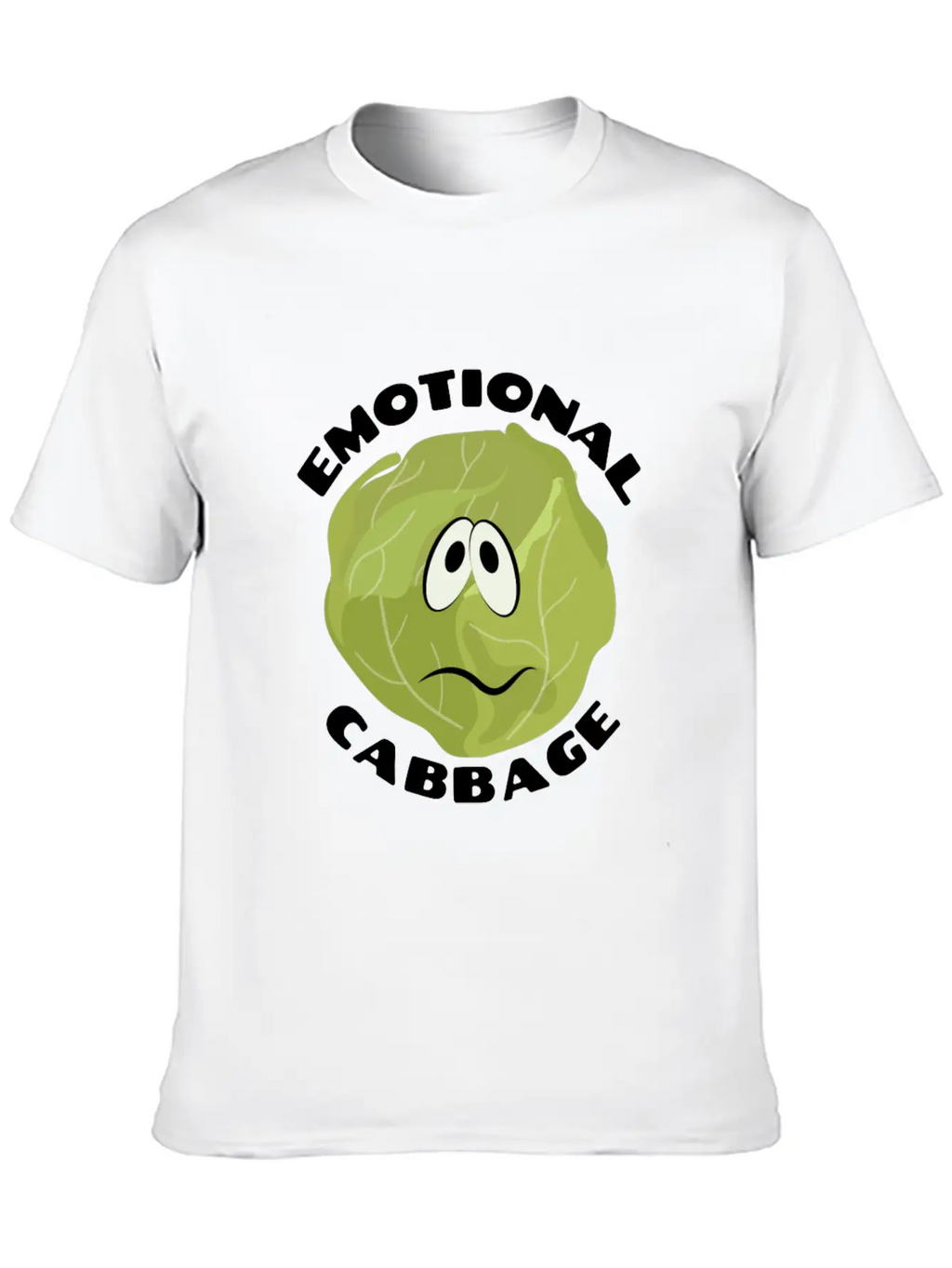 Emotional Baggage | Cabbage Pun Unisex Casual T-Shirt – Clean Design For Daily Comfort