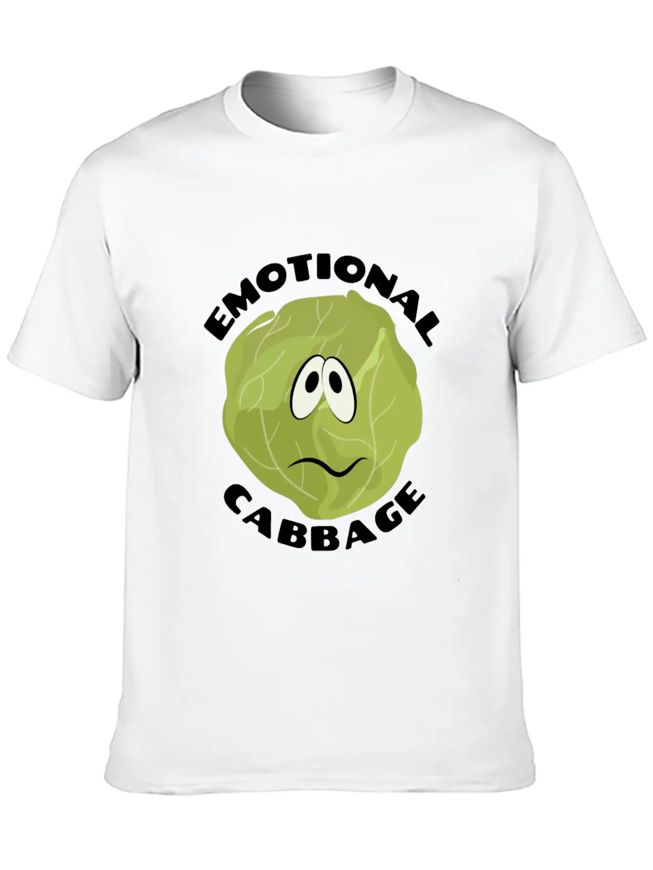 Emotional Baggage | Cabbage Pun Unisex Casual T-Shirt – Clean Design For Daily Comfort
