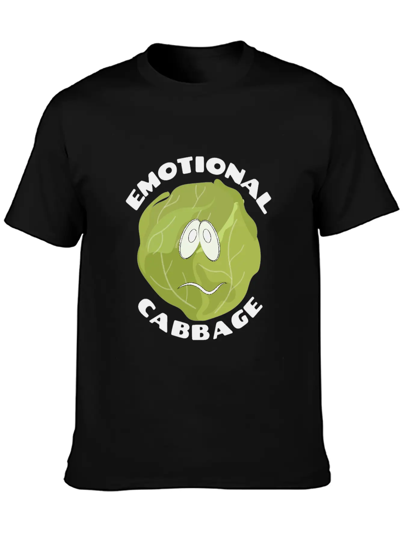 Emotional Baggage | Cabbage Pun Unisex Casual T-Shirt – Clean Design For Daily Comfort
