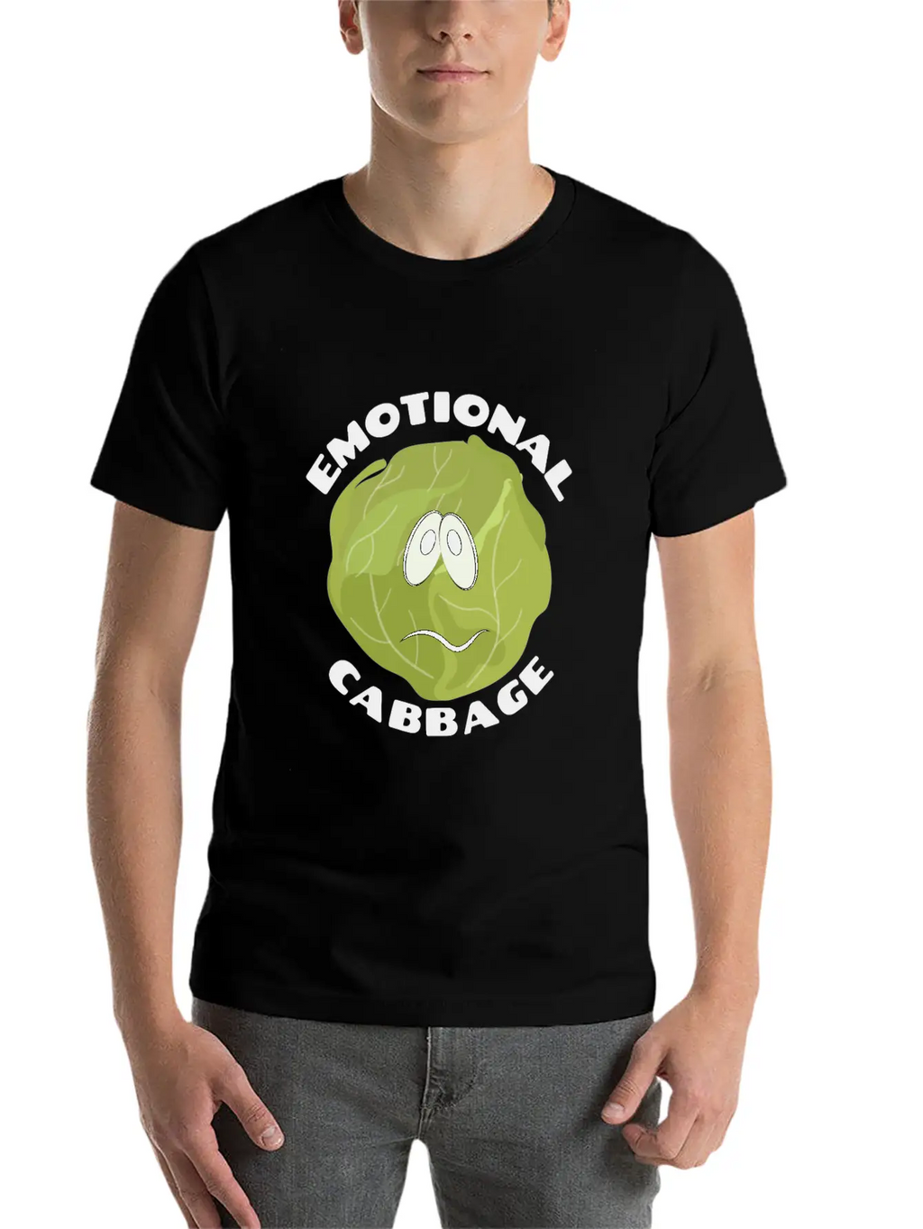 Emotional Baggage | Cabbage Pun Unisex Casual T-Shirt – Clean Design For Daily Comfort