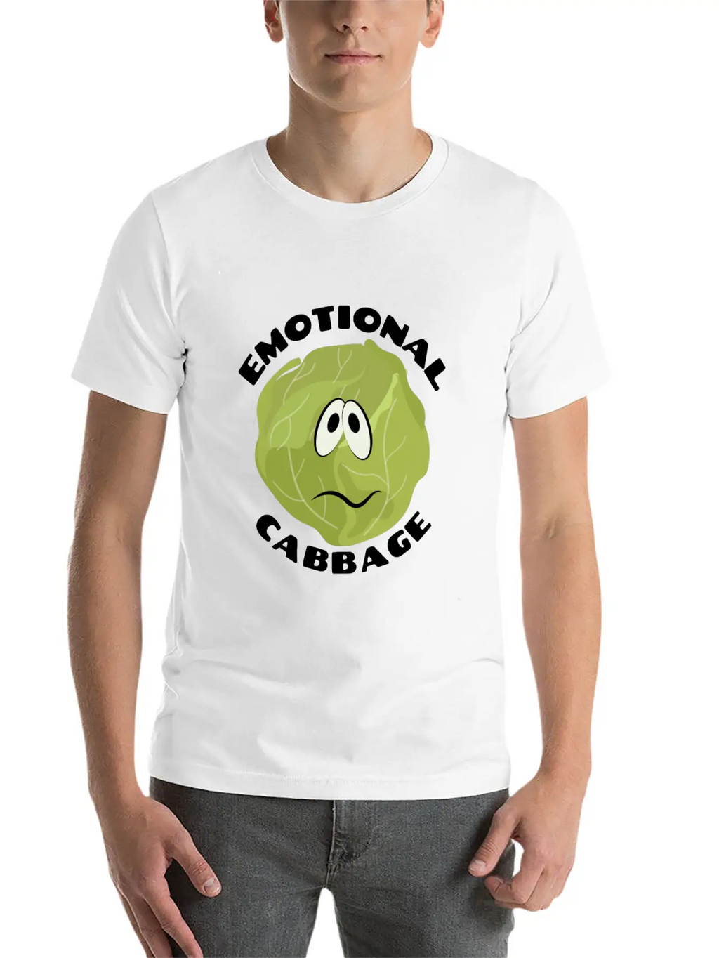 Emotional Baggage | Cabbage Pun Unisex Casual T-Shirt – Clean Design For Daily Comfort