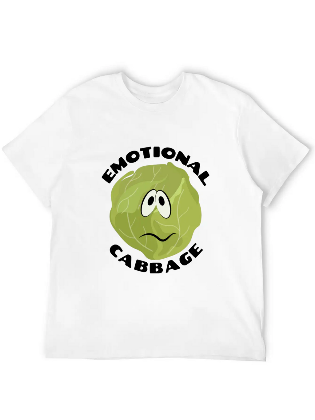 Emotional Baggage | Cabbage Pun Unisex Casual T-Shirt – Clean Design For Daily Comfort