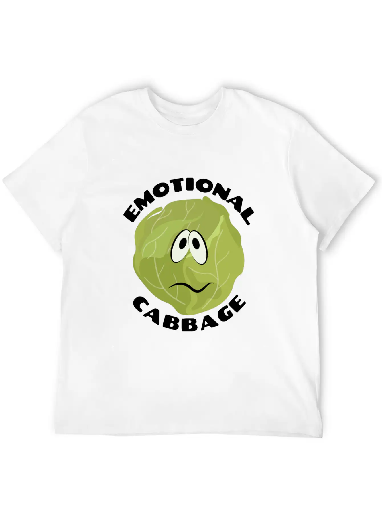 Emotional Baggage | Cabbage Pun Unisex Casual T-Shirt – Clean Design For Daily Comfort