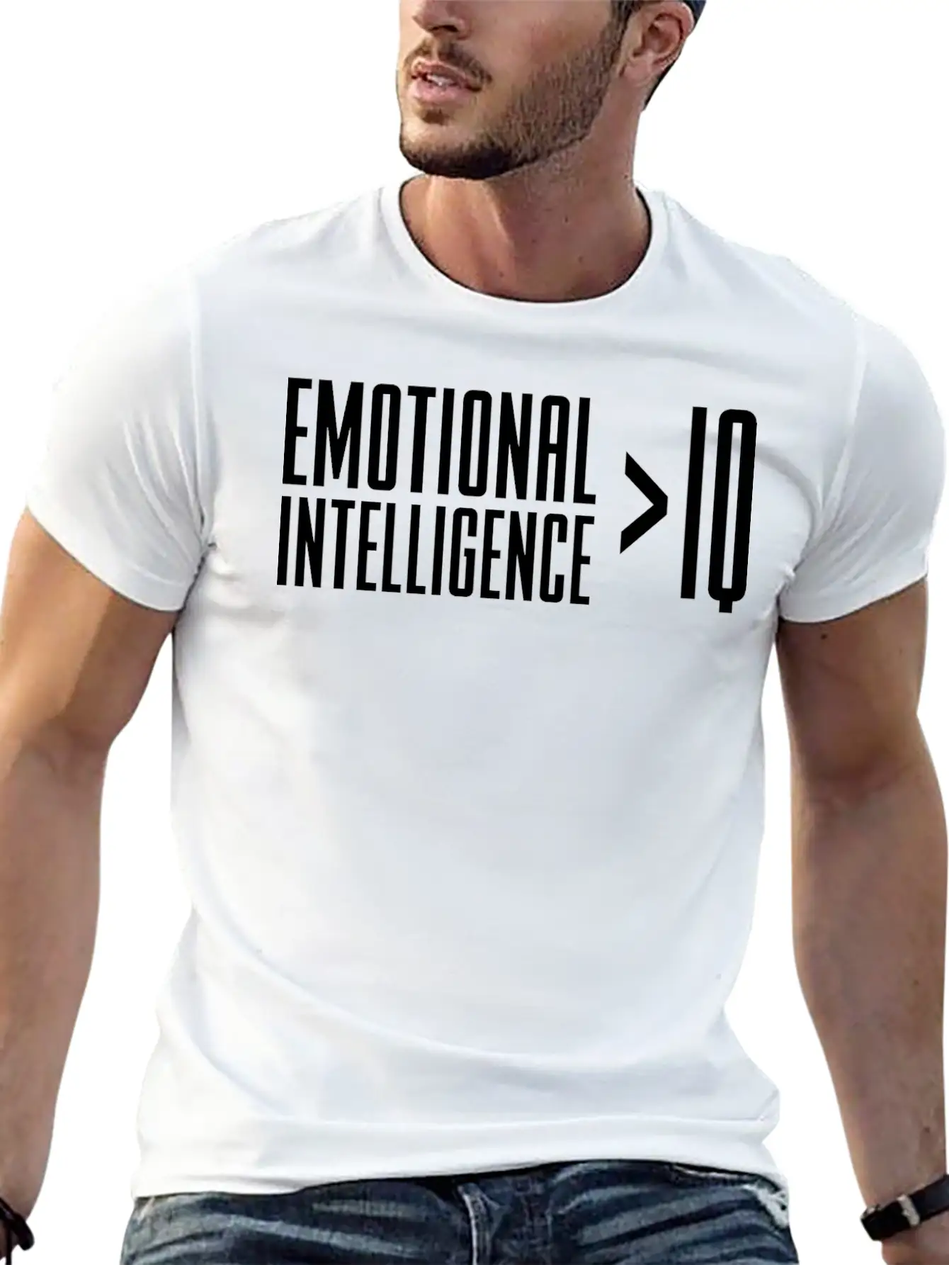 Emotional Intelligence > IQ Breathable Soft Cotton T-Shirt – Timeless Casual Look