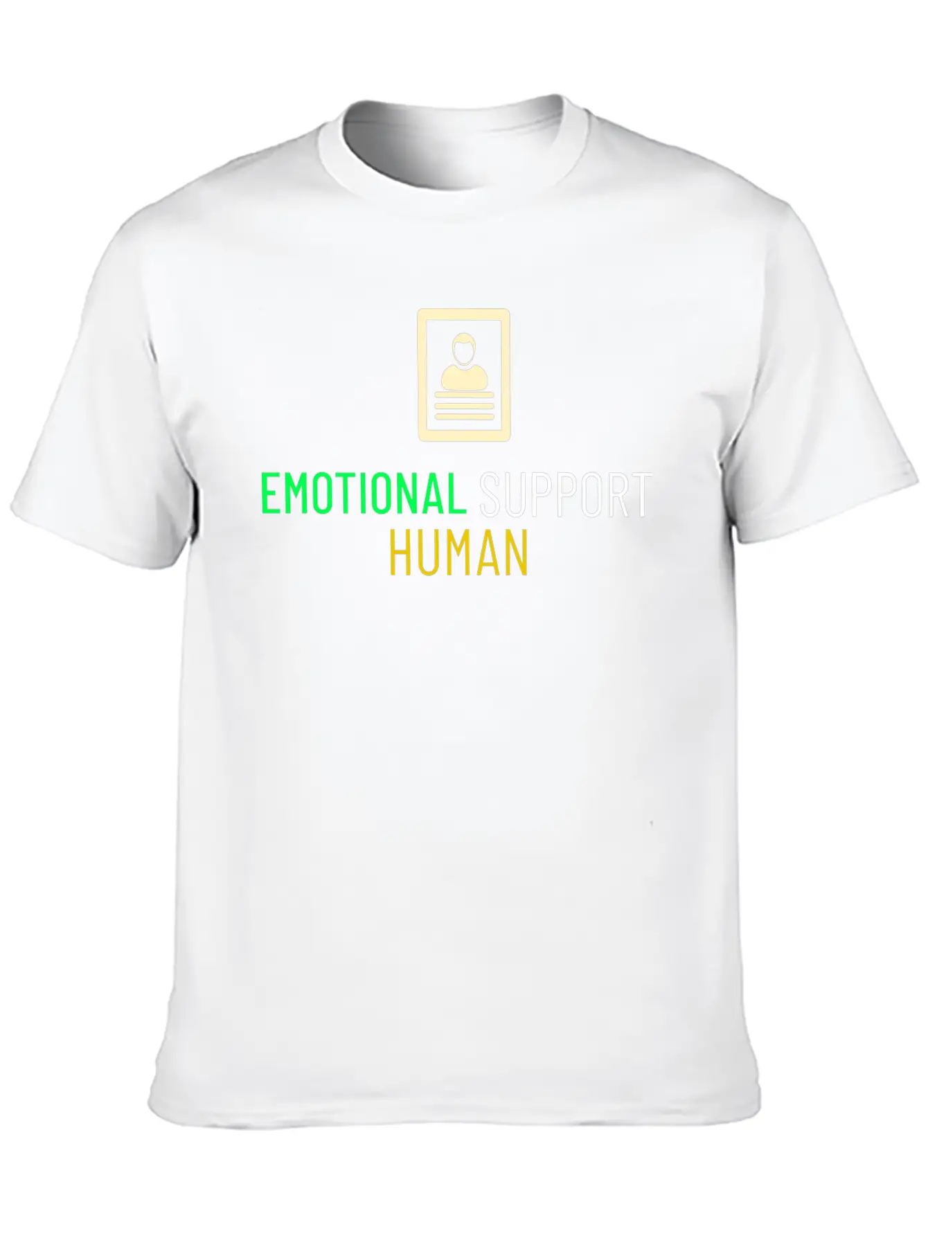 EMOTIONAL SUPPORT HUMAN Unisex Casual T-Shirt – Clean Design For Daily Comfort