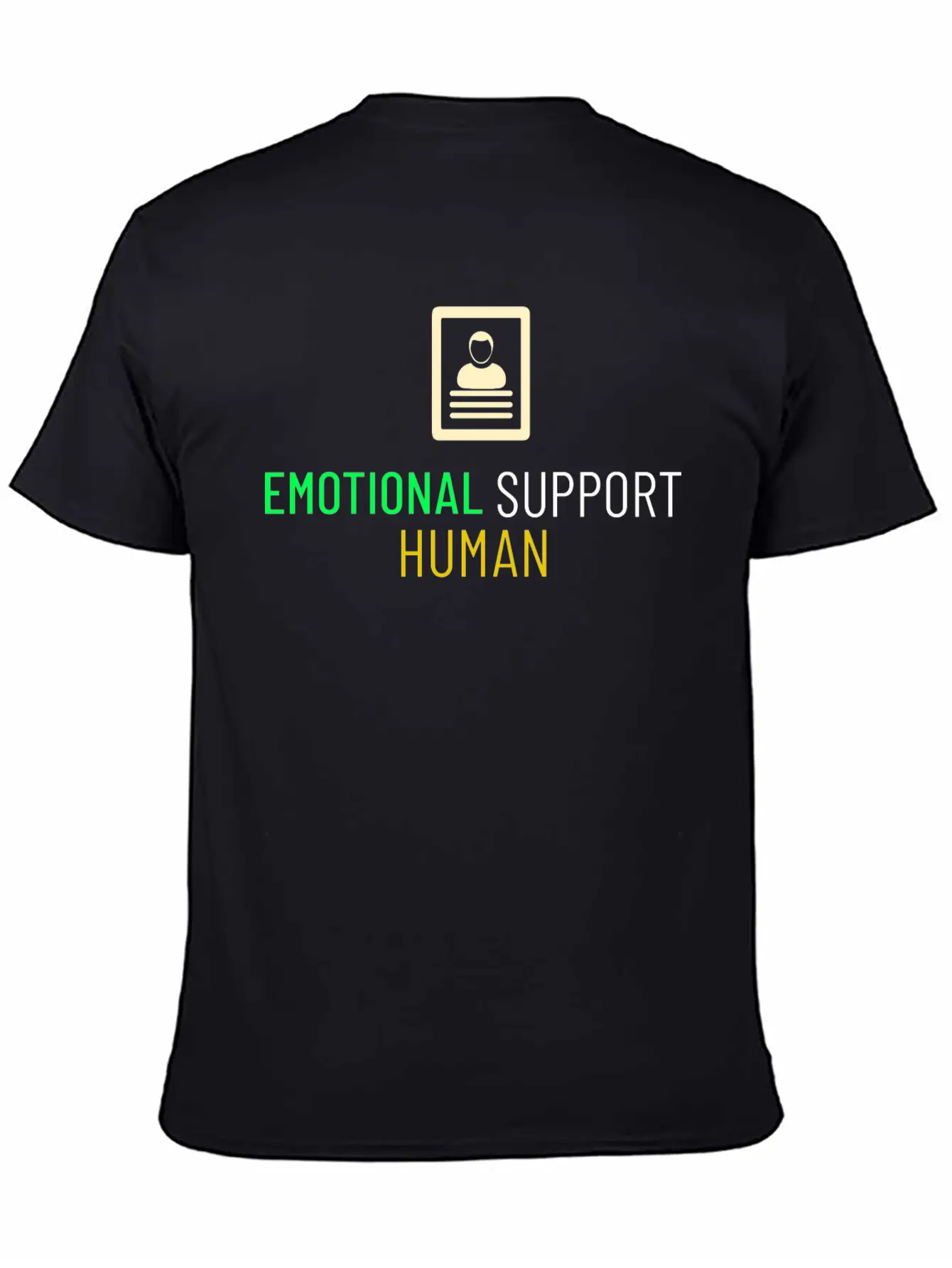 EMOTIONAL SUPPORT HUMAN Unisex Casual T-Shirt – Clean Design For Daily Comfort